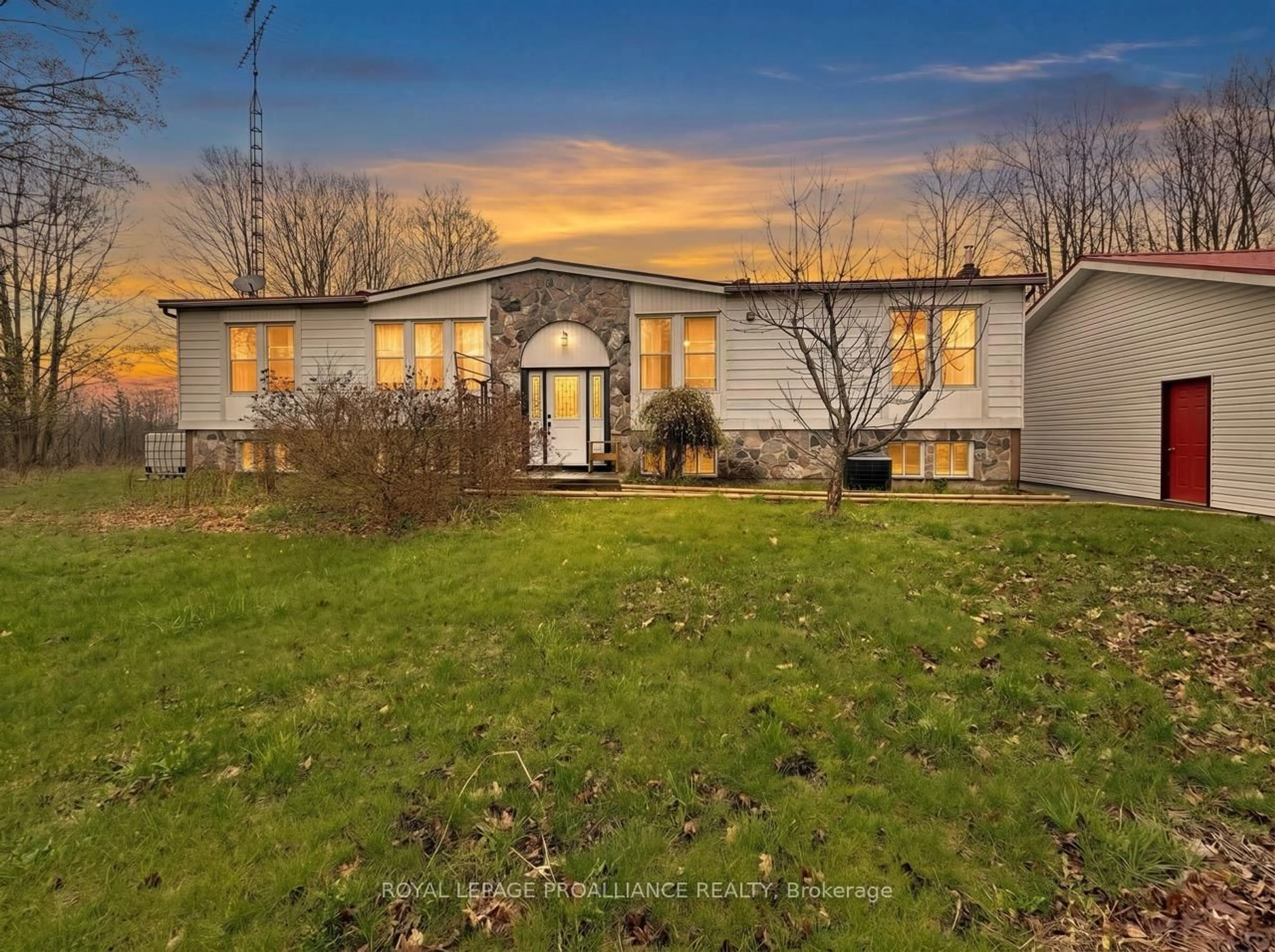 A pic from outside/outdoor area/front of a property/back of a property/a pic from drone, street for 19656 Loyalist Pkwy, Prince Edward County Ontario K0K 1T0