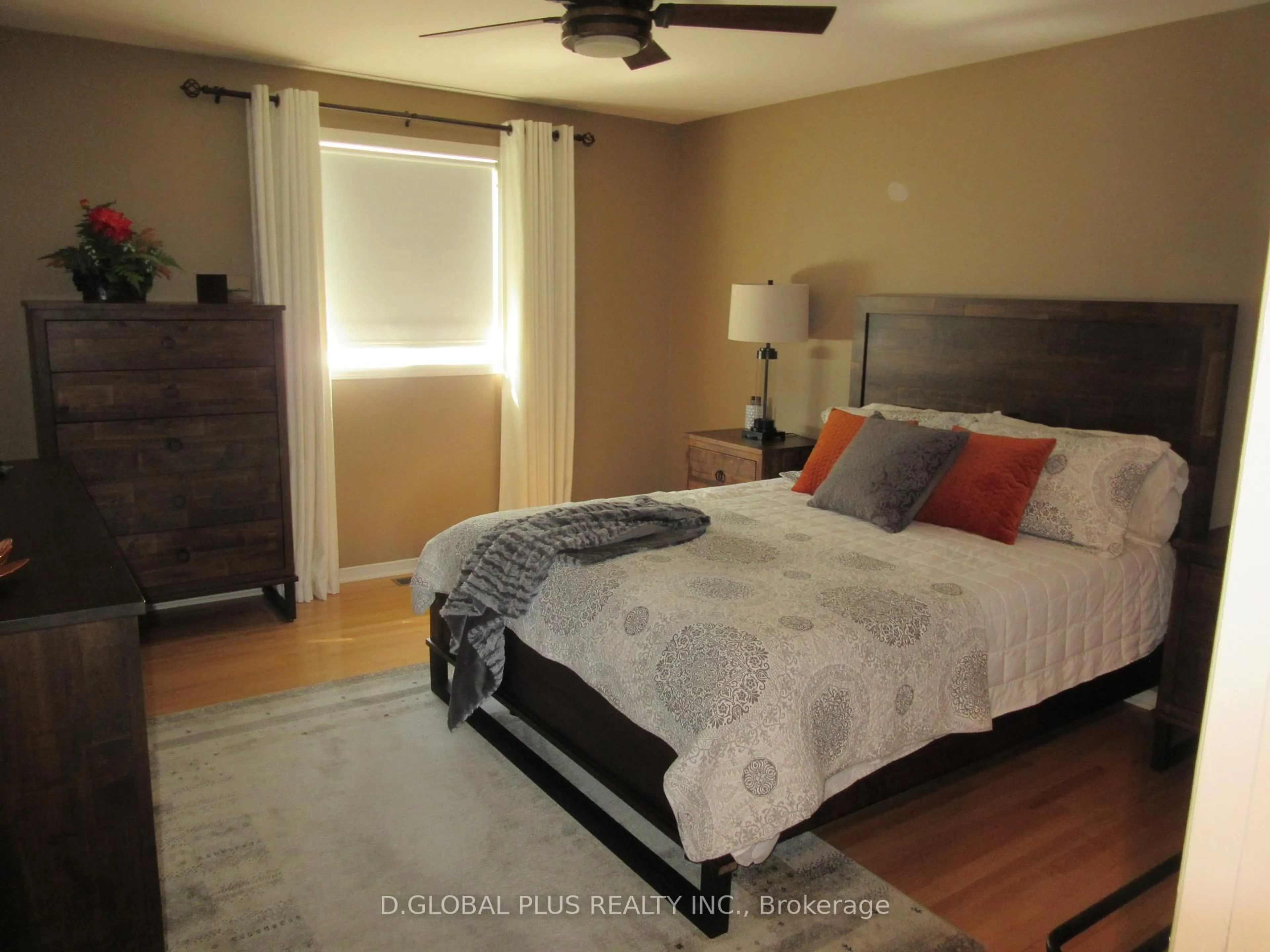Bedroom with bed, wood/laminate floor for 8 David St, South Stormont Ontario K0C 1M0
