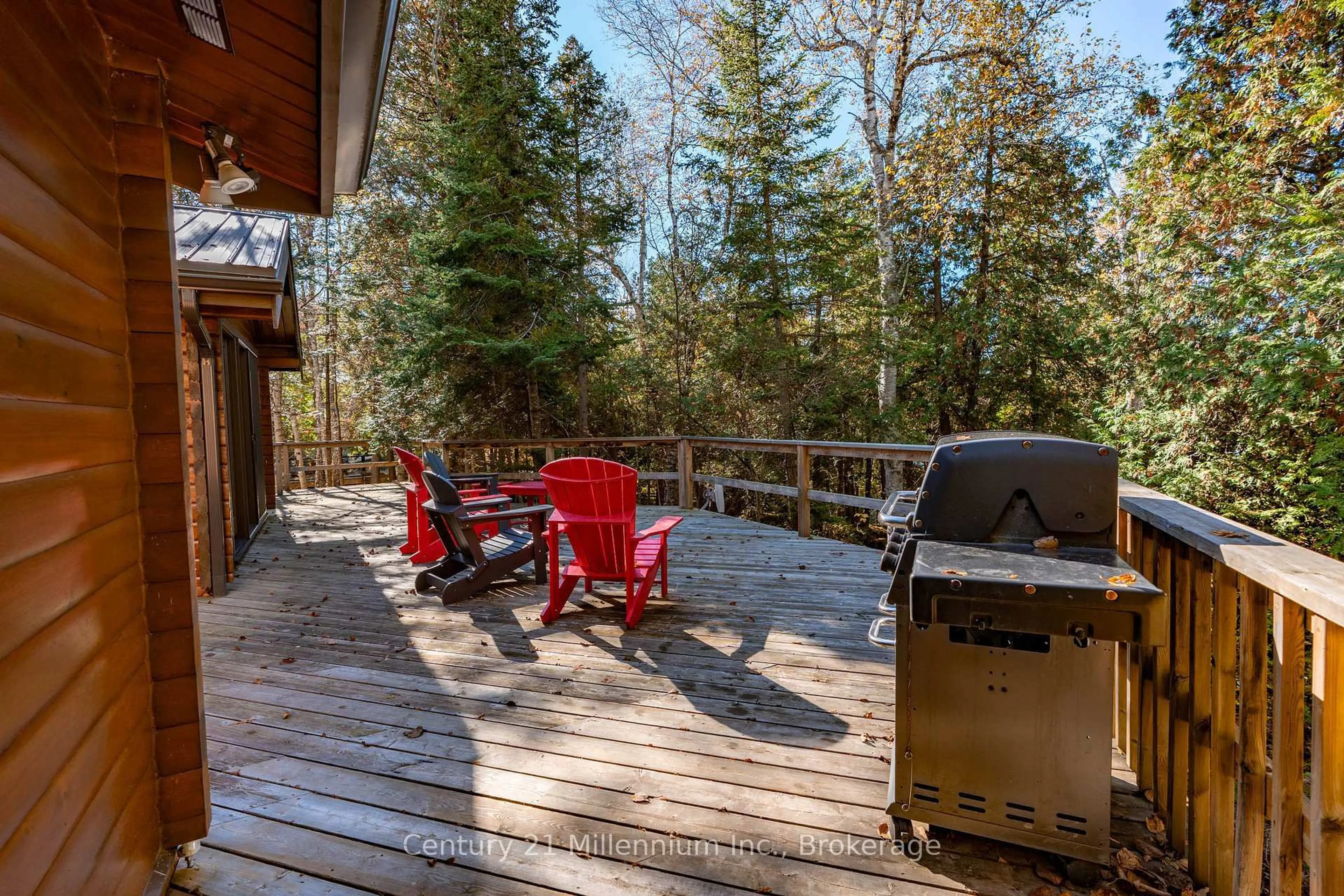 Patio, forest/trees view for 117 Sutherland Rd, Georgian Bluffs Ontario N0H 2T0