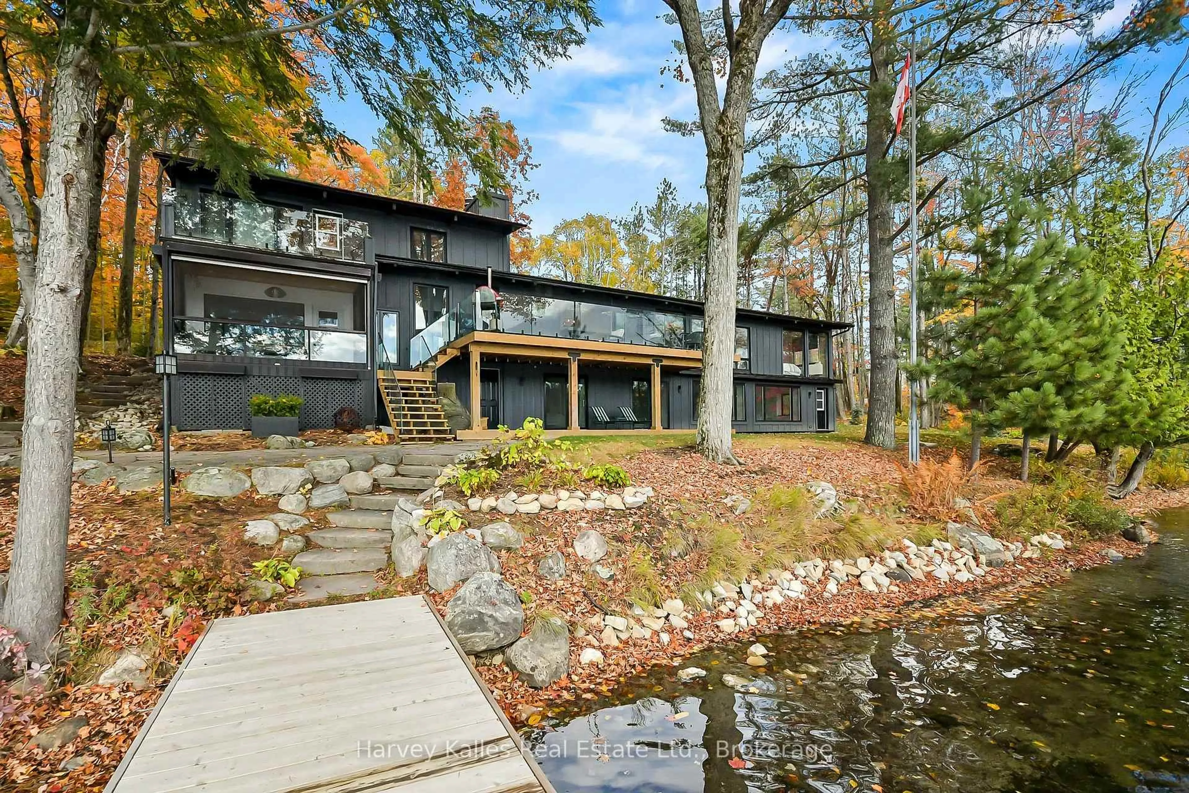 Patio, water/lake/river/ocean view for 1099 Big Joe Rd, Muskoka Lakes Ontario P0B 1J0