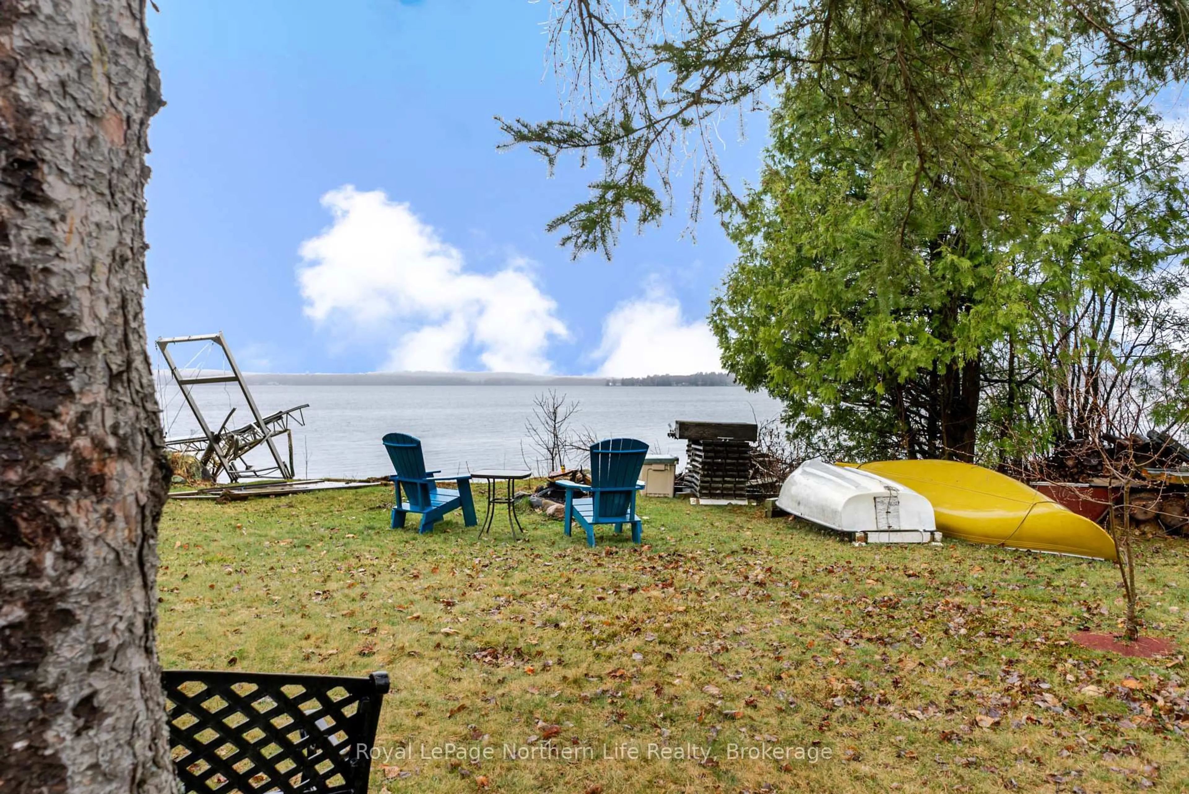 Patio, water/lake/river/ocean view for 80 Islandview Lane, Chisholm Ontario P0H 1Z0