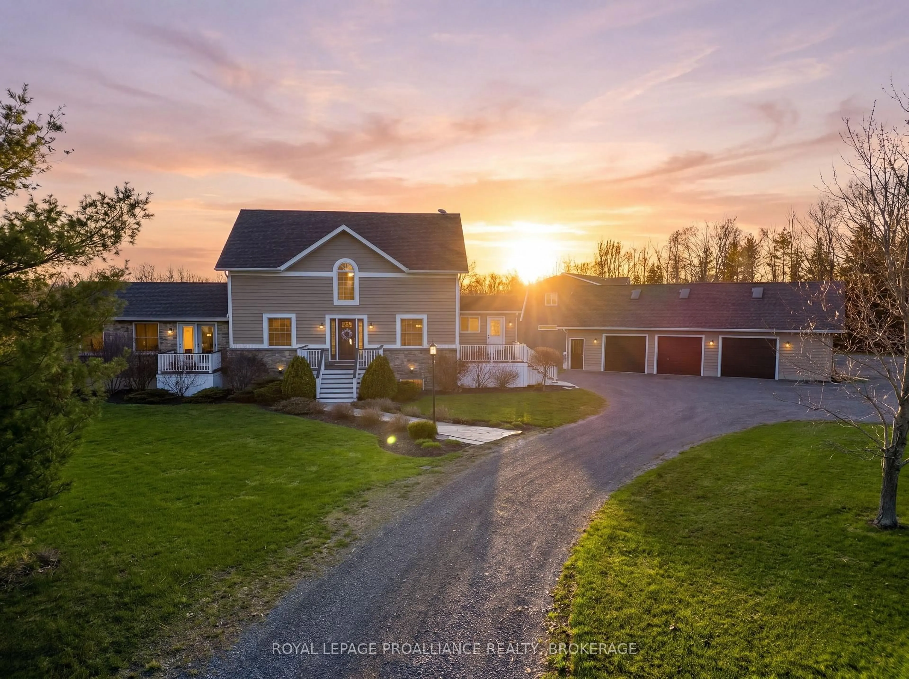 A pic from outside/outdoor area/front of a property/back of a property/a pic from drone, street for 2489 Quabbin Rd, Bissett Creek Ontario K0H 2H0
