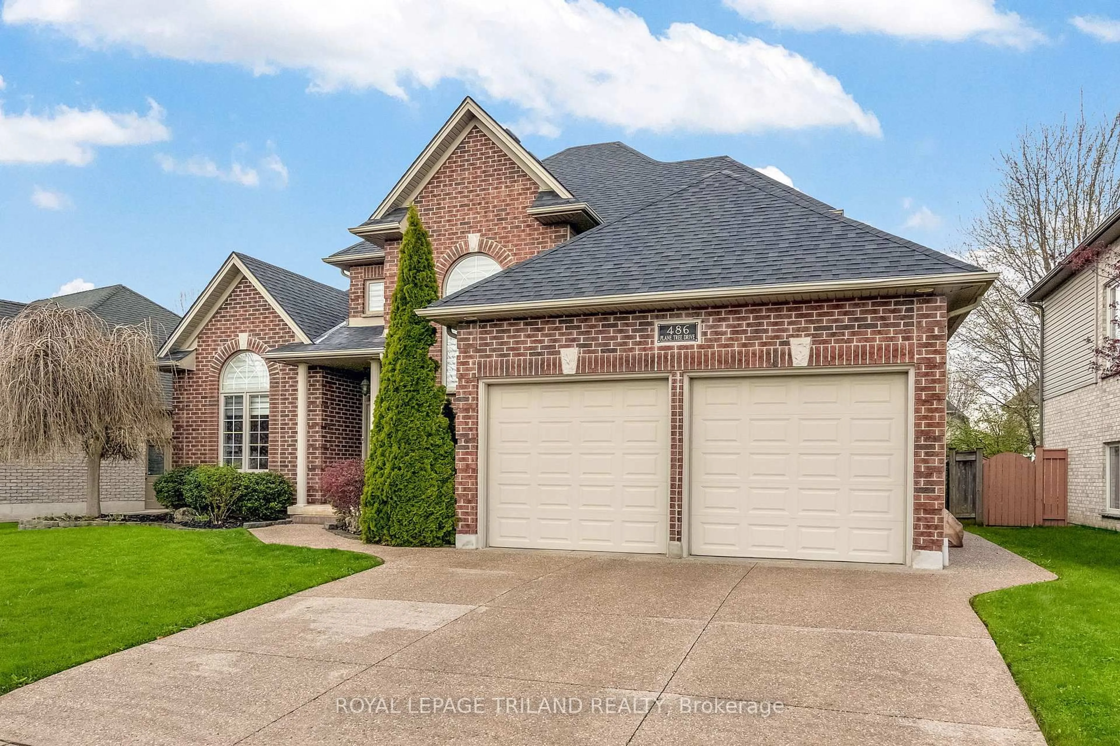 Home with brick exterior material, street for 486 Plane Tree Dr, London North Ontario N6G 5L6