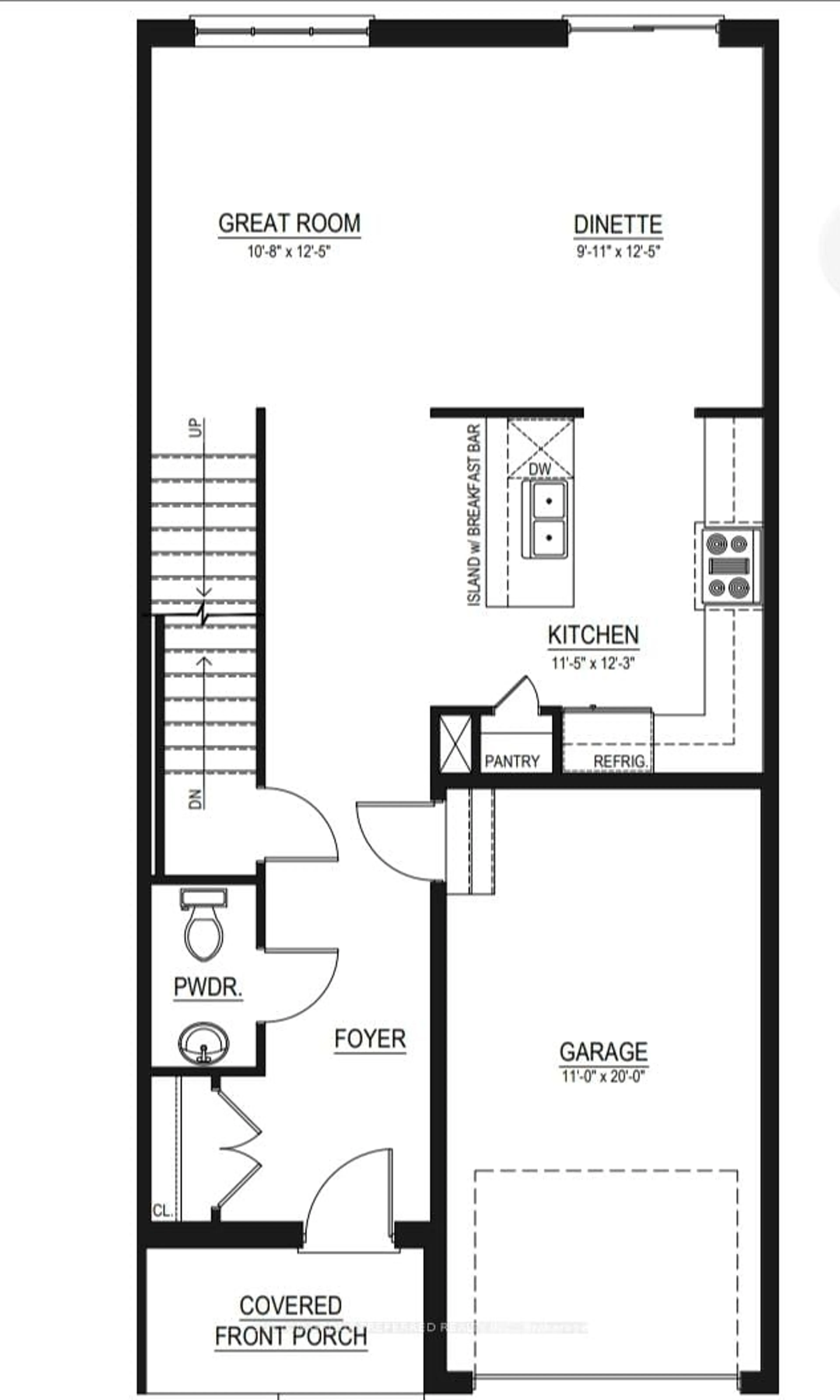 Floor plan for 64 Stoss St, Southwold Ontario N0L 2E0