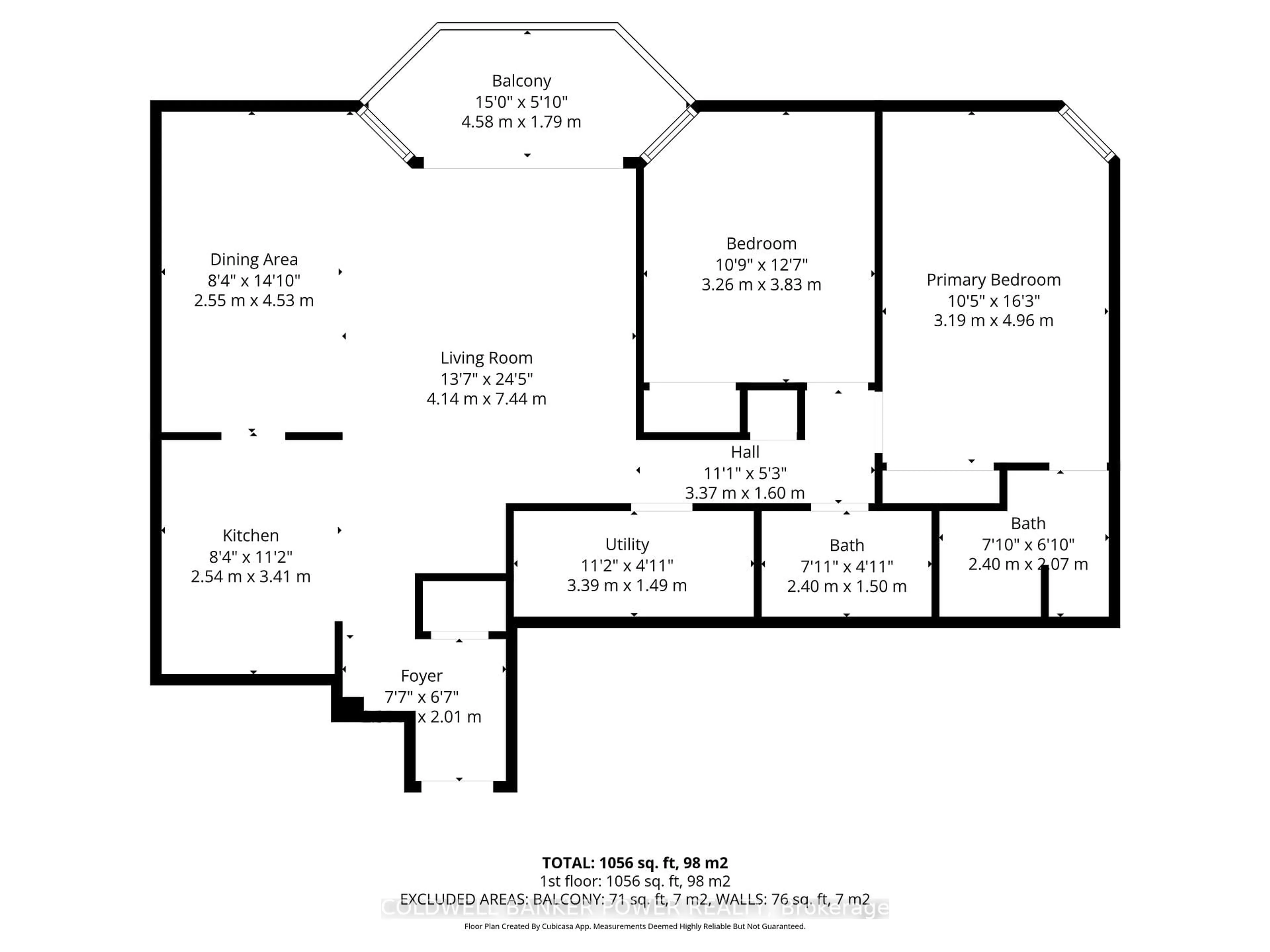 Floor plan for 323 Colborne St #1604, London East Ontario N6B 3N8