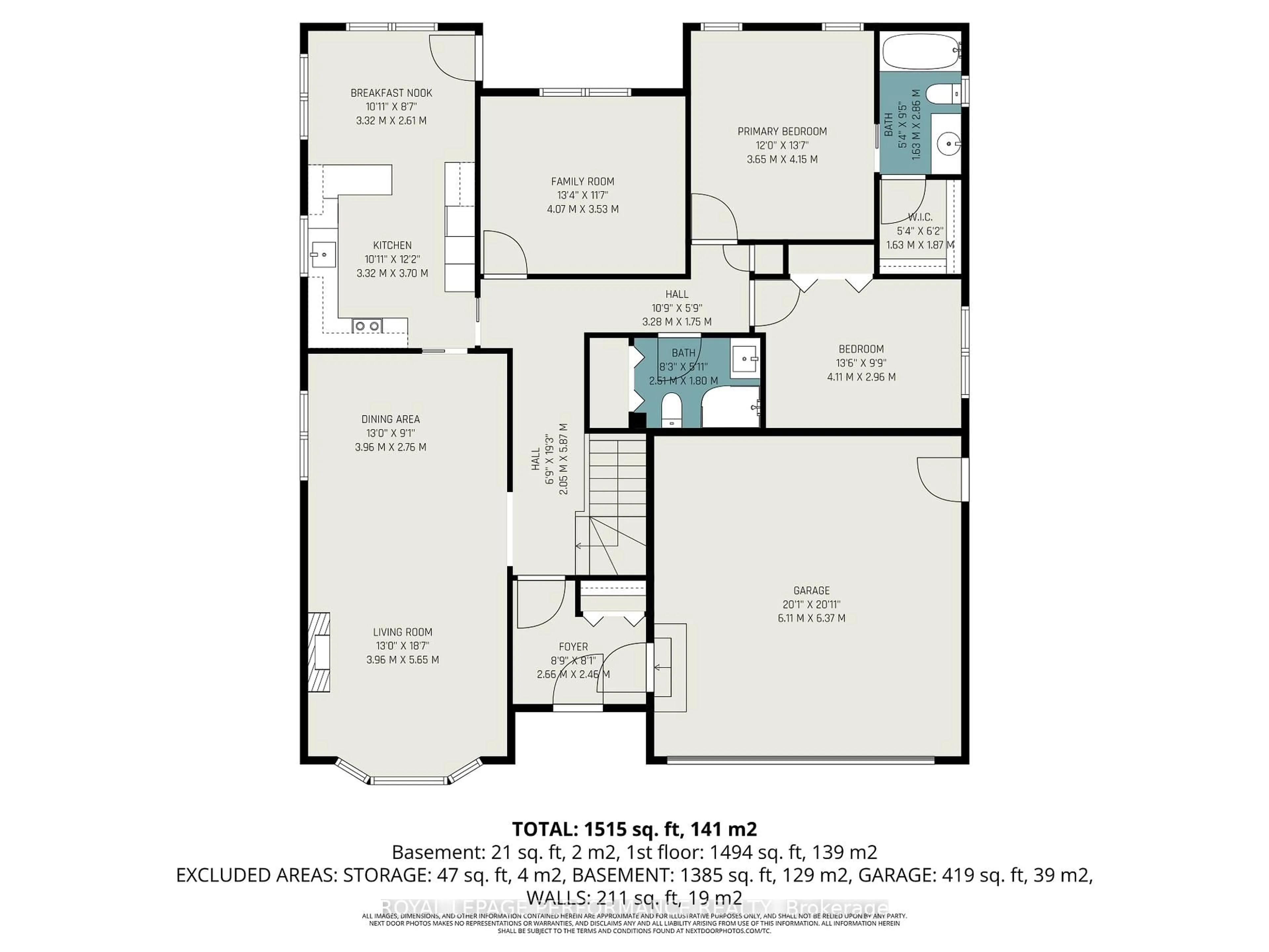 Floor plan for 855 Kenyon Cres, Cornwall Ontario K6H 6Z1