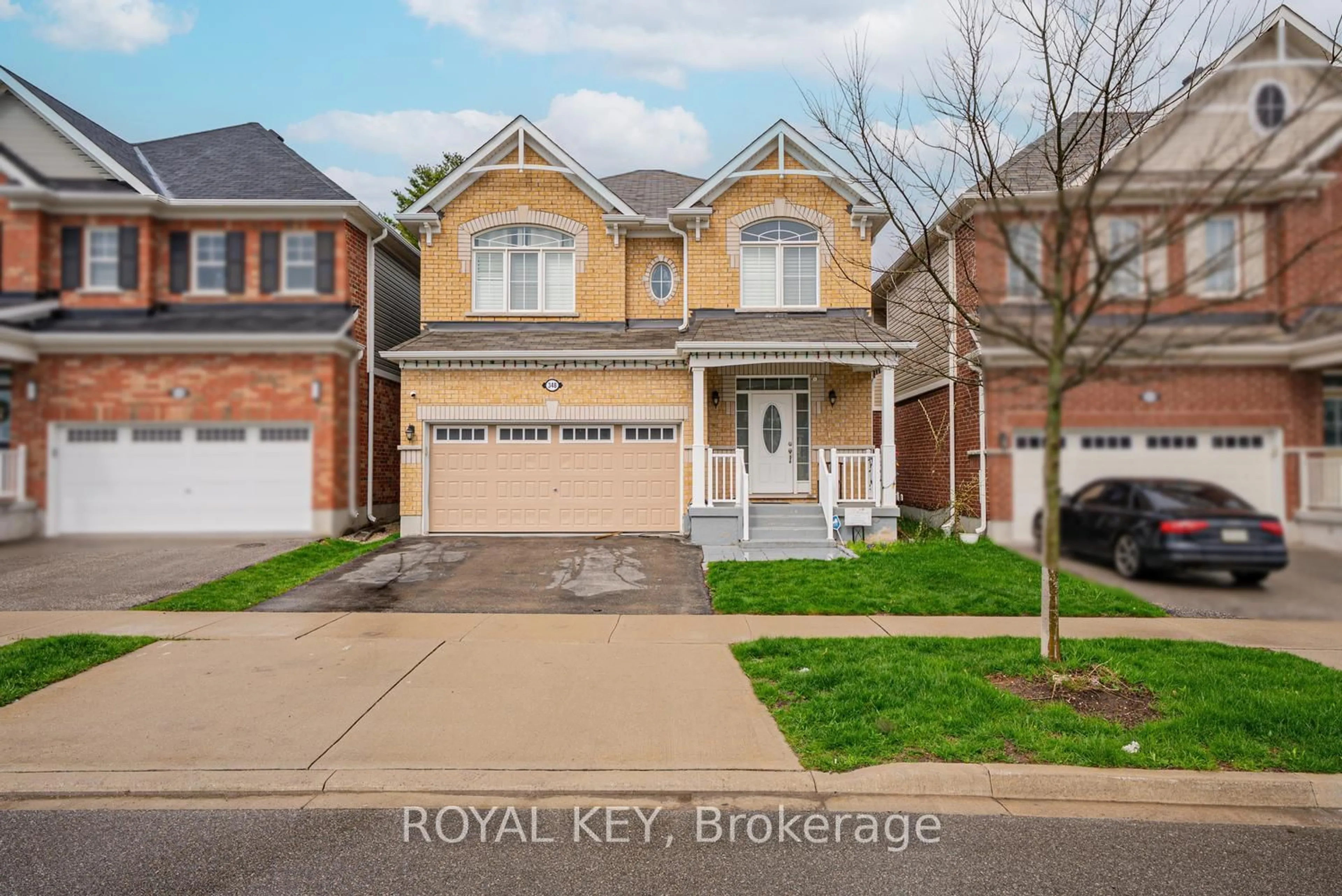 Home with brick exterior material, street for 348 Equestrian Way, Cambridge Ontario N3E 0C1