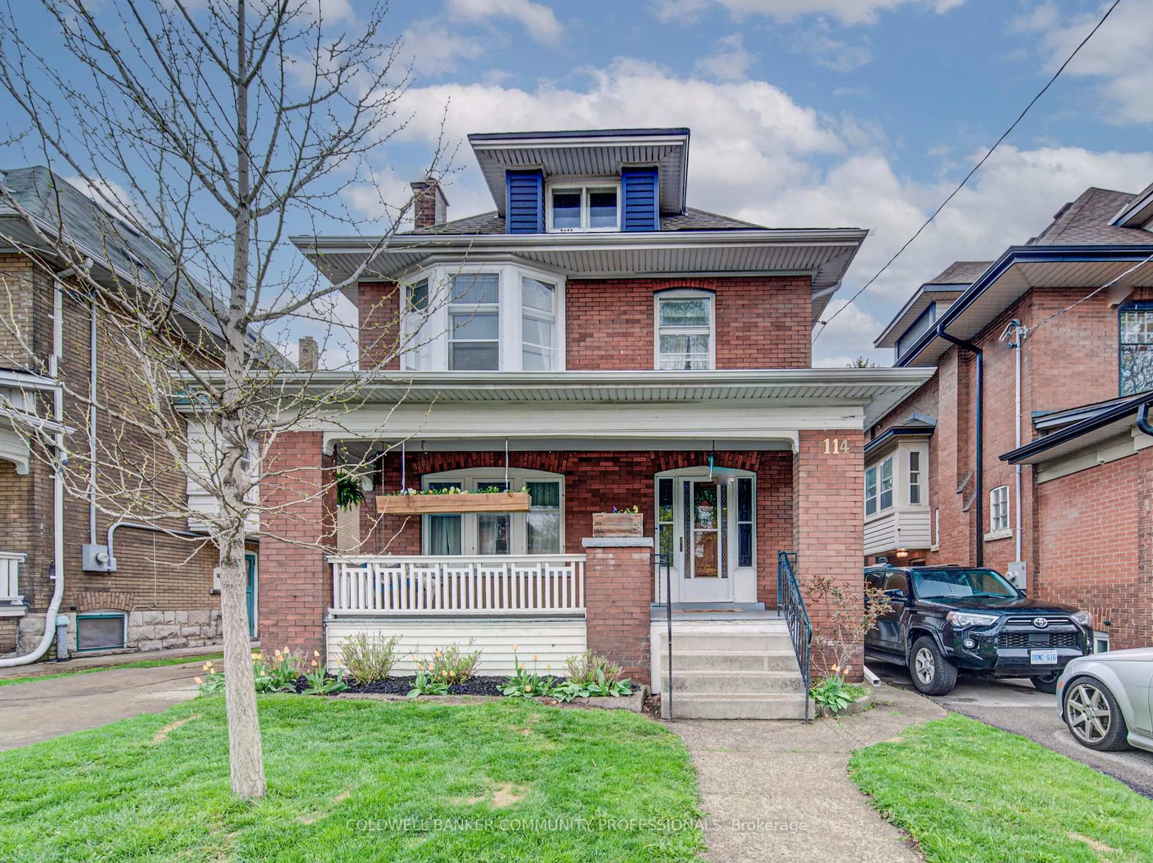 Home with brick exterior material, street for 114 Prospect St, Hamilton Ontario L8M 2Z2