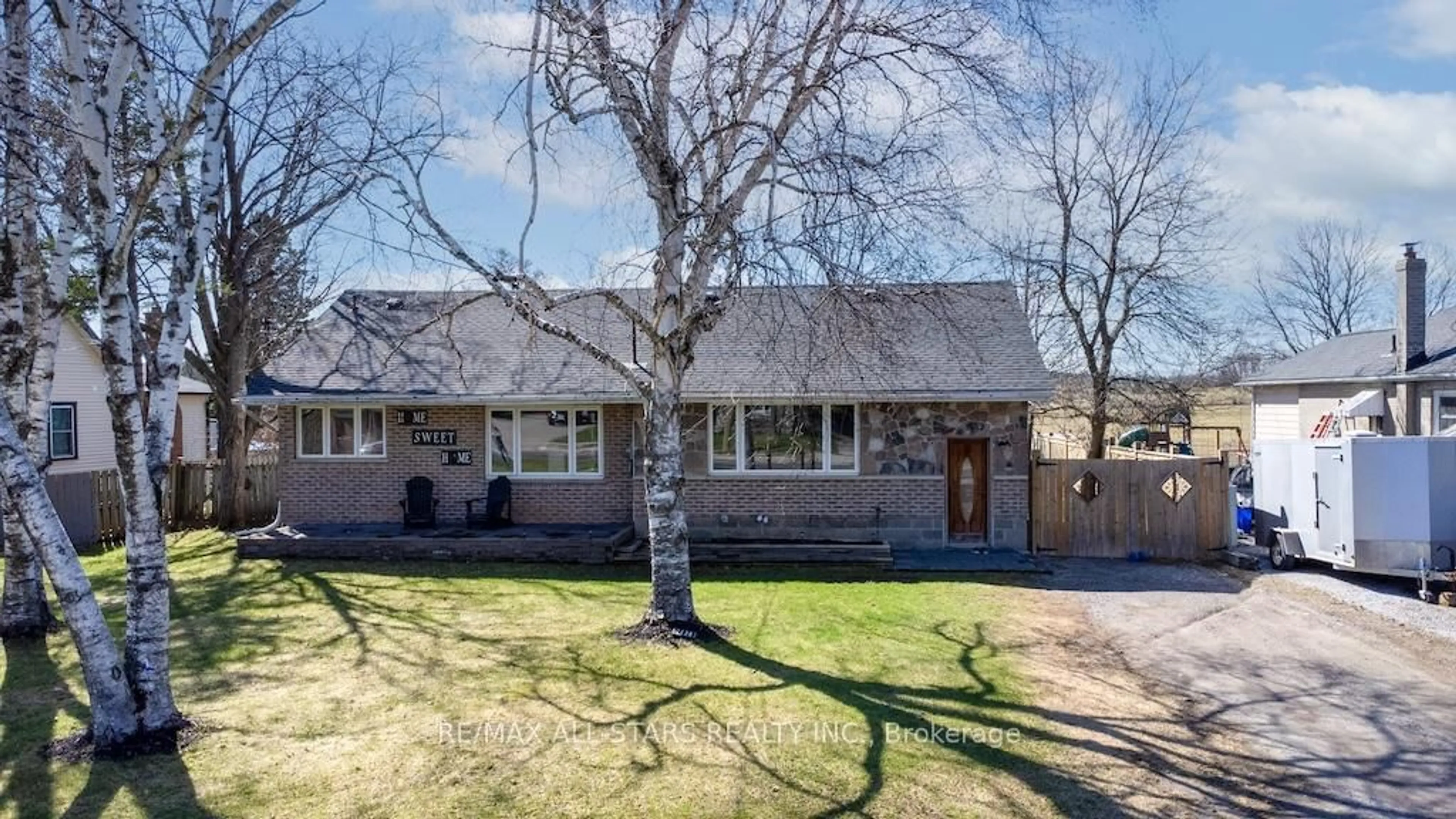 A pic from outside/outdoor area/front of a property/back of a property/a pic from drone, street for 1426 Highway 7A, Kawartha Lakes Ontario L0A 1A0