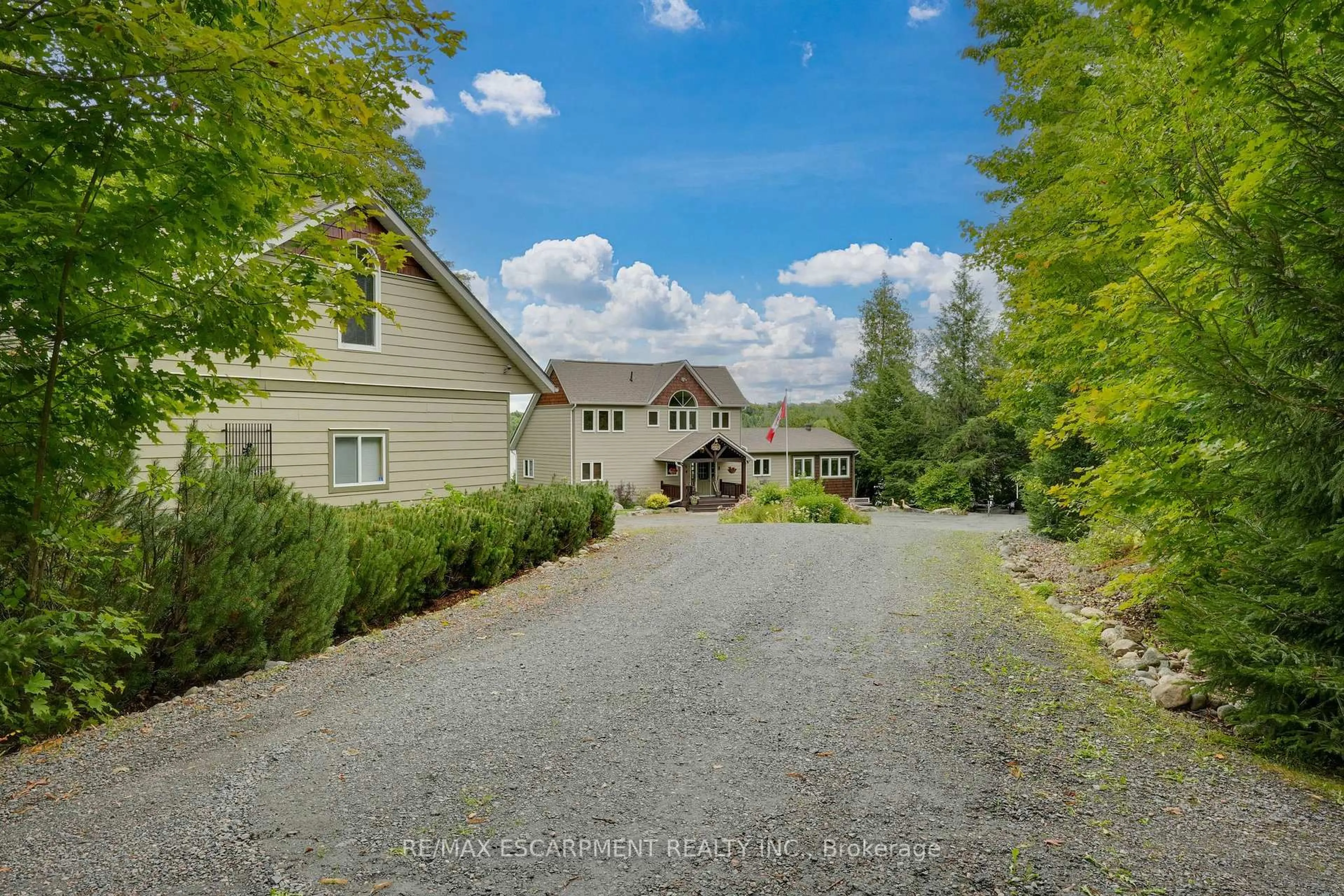 A pic from outside/outdoor area/front of a property/back of a property/a pic from drone, street for 36 MANITOUWABING ESTATES Rd, McKellar Ontario P2A 0B5