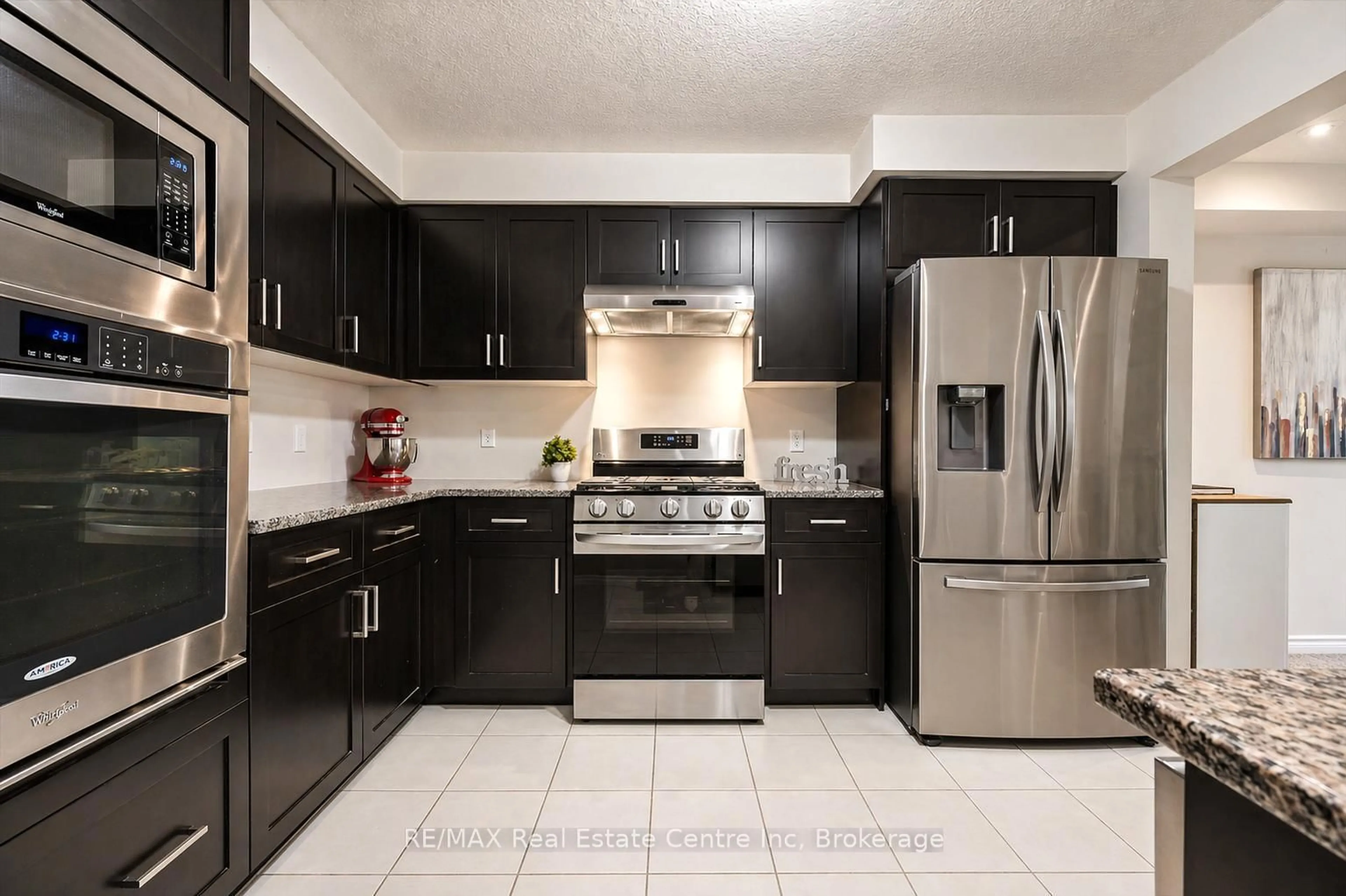 Contemporary kitchen, ceramic/tile floor for 46 JEFFREY Dr, Guelph Ontario N1E 0M4