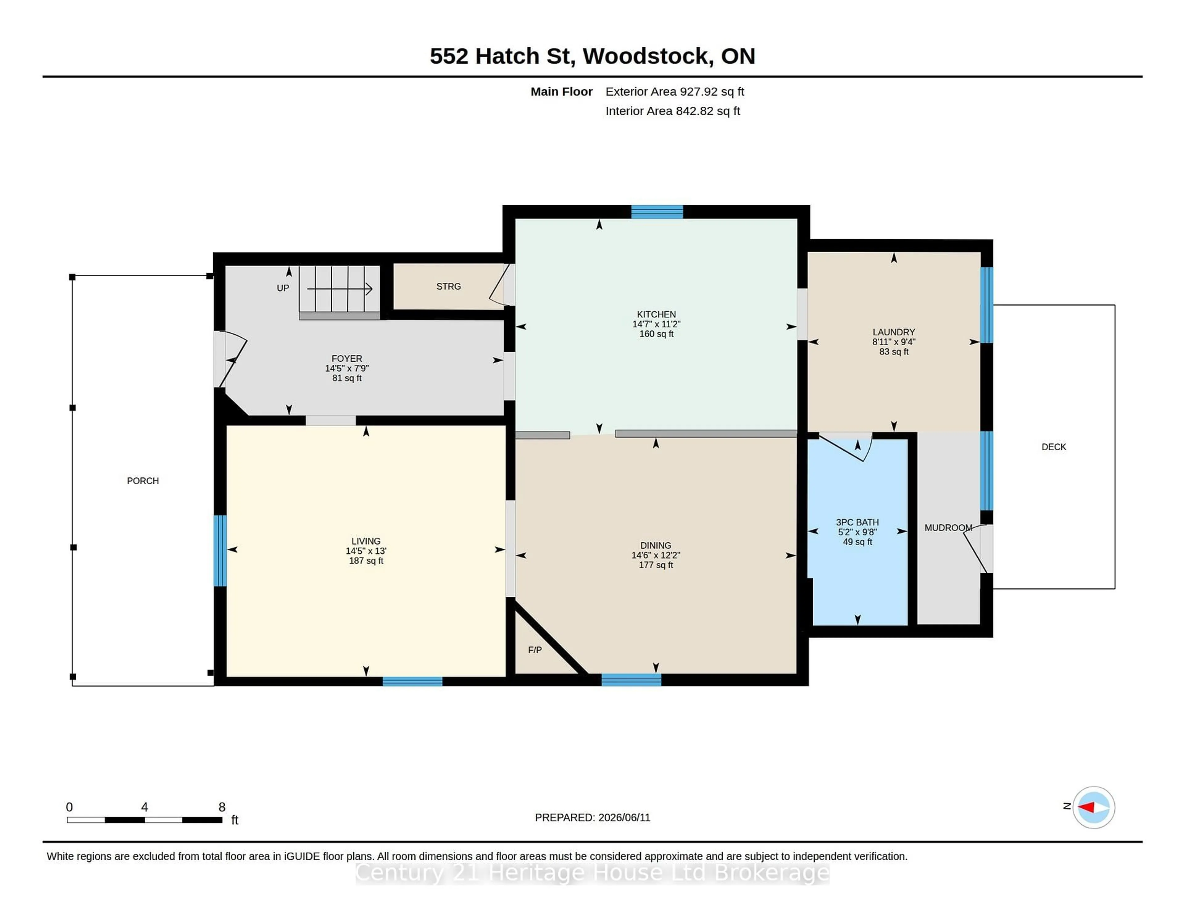 Floor plan for 552 Hatch St, Woodstock Ontario N4S 1N6