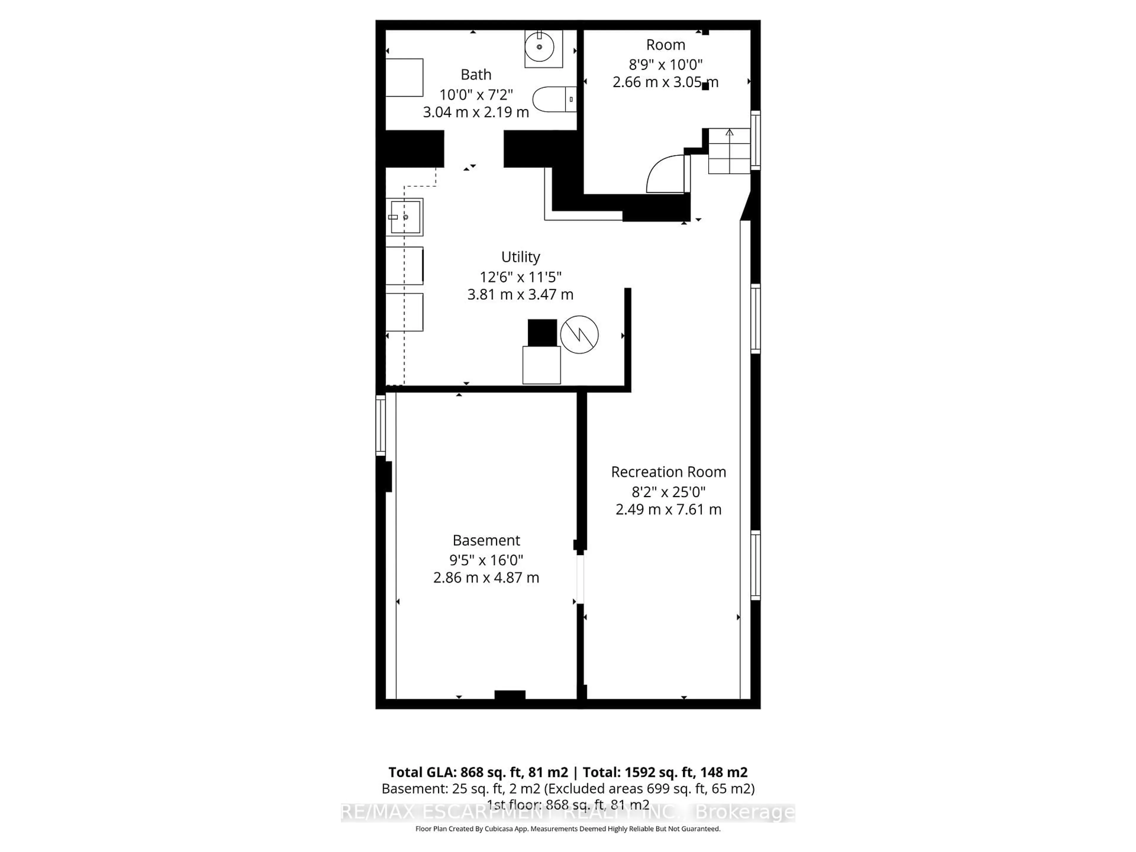 Floor plan for 107 Broadway St, Welland Ontario L3C 5L6
