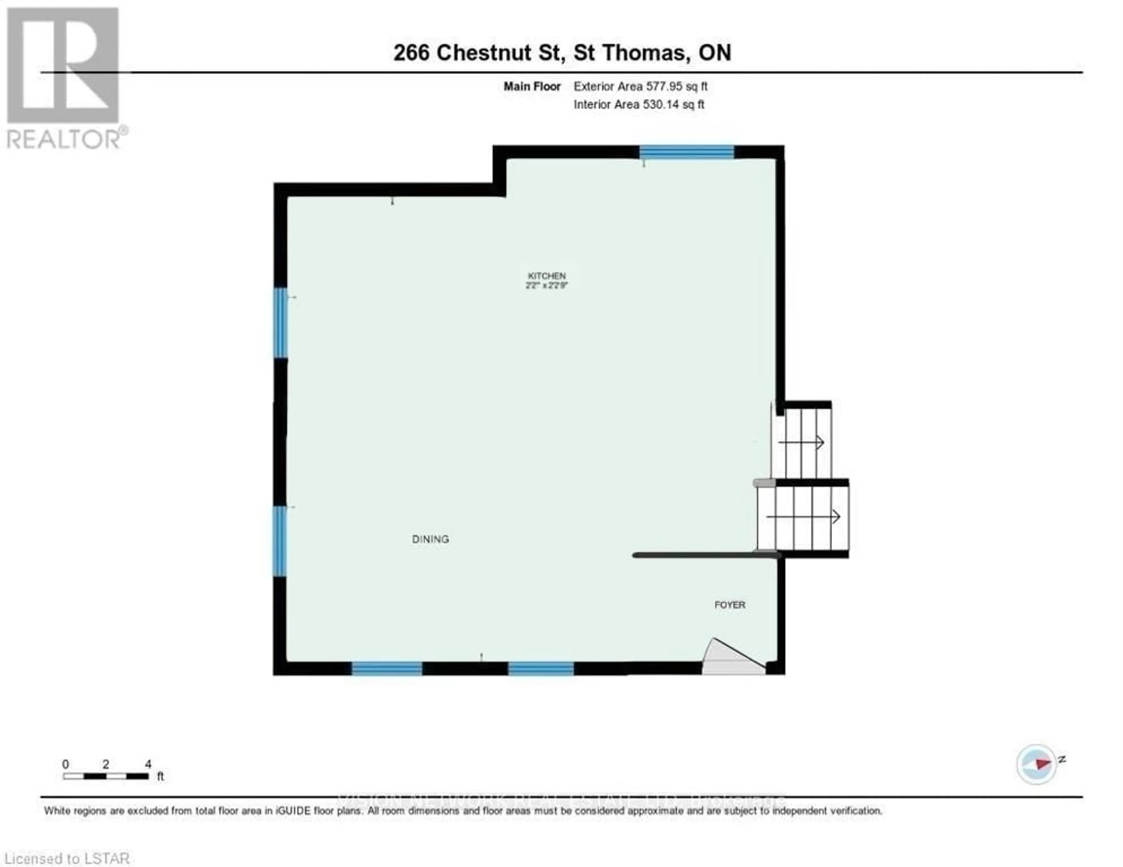 Floor plan for 266 Chestnut St, St. Thomas Ontario N5R 5N2