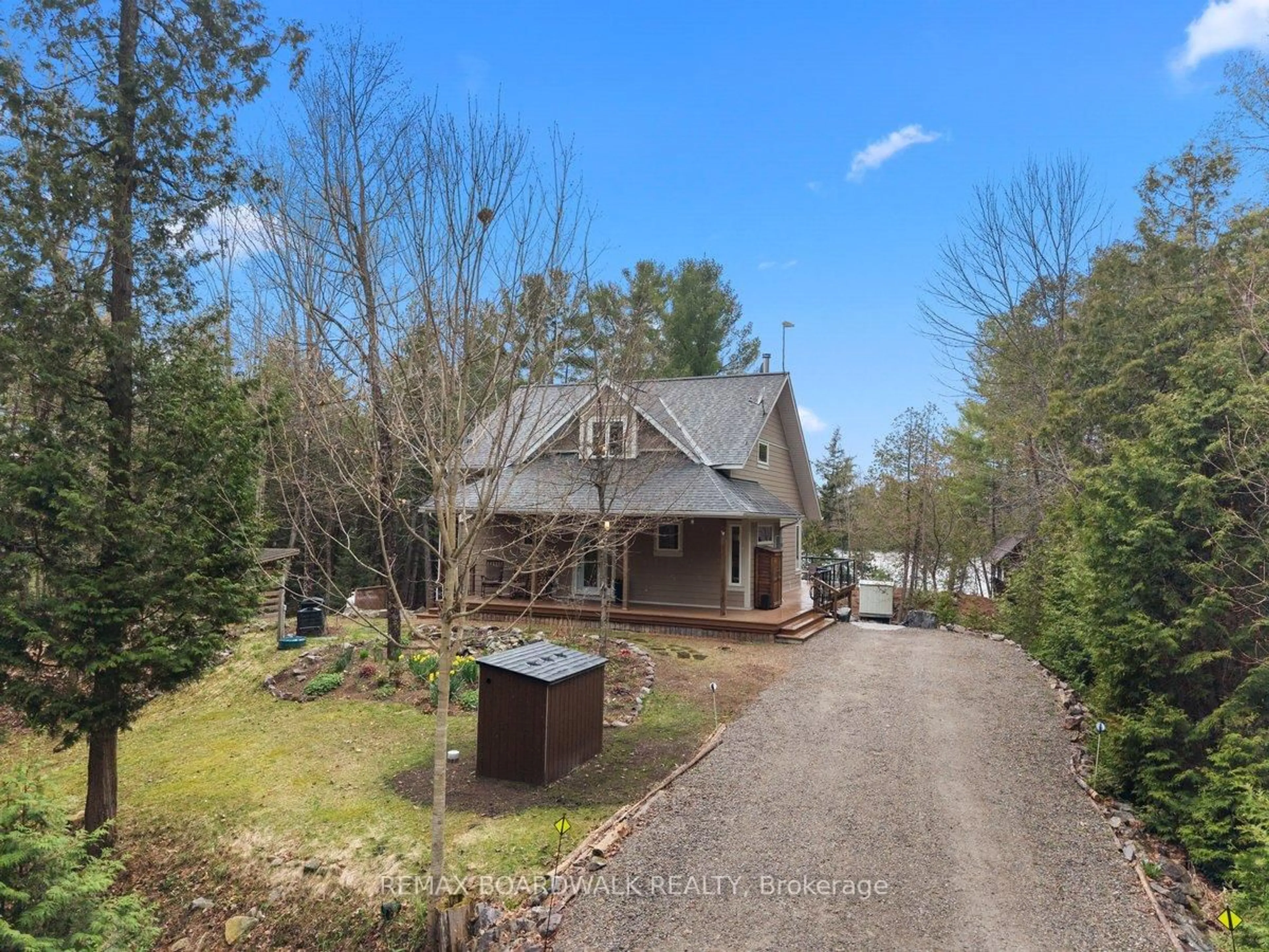 A pic from outside/outdoor area/front of a property/back of a property/a pic from drone, street for 2924 R29 Rd, Rideau Lakes Ontario K0G 1V0