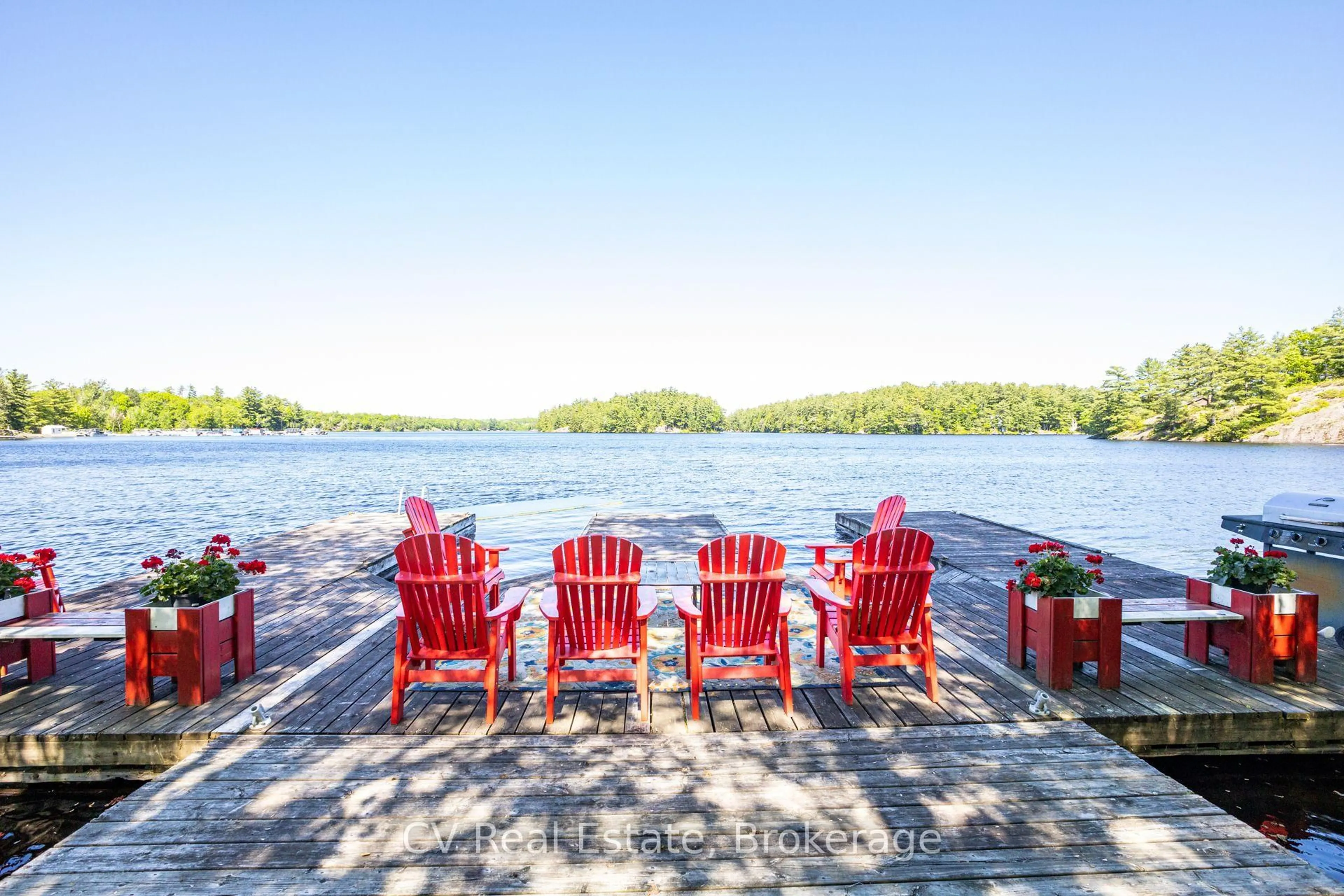 Patio, water/lake/river/ocean view for 1240 N Kahshe Lake Rd #Unit #2, Gravenhurst Ontario P0G 1E0