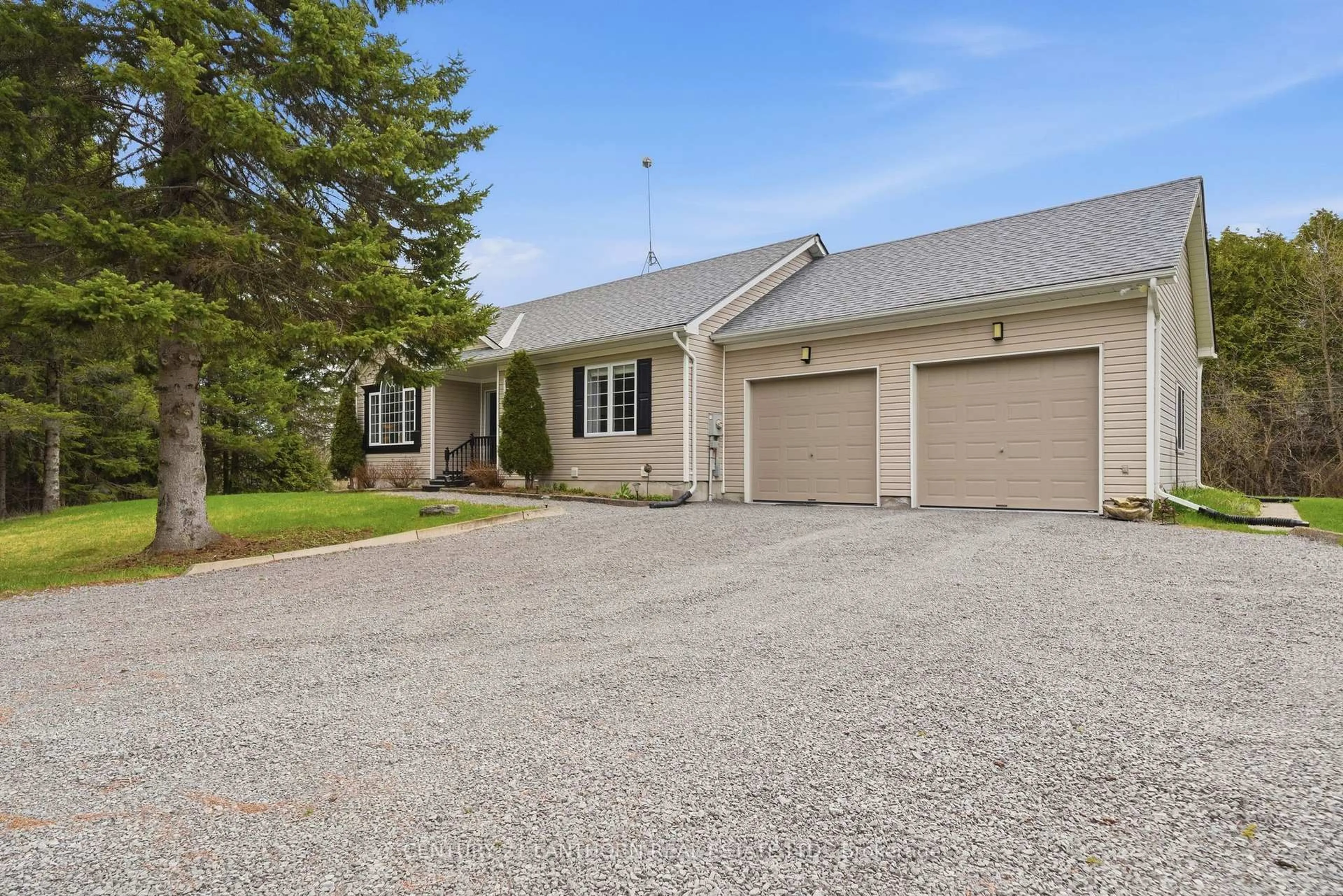 A pic from outside/outdoor area/front of a property/back of a property/a pic from drone, street for 444 Ray Rd, Madoc Ontario K0K 2K0
