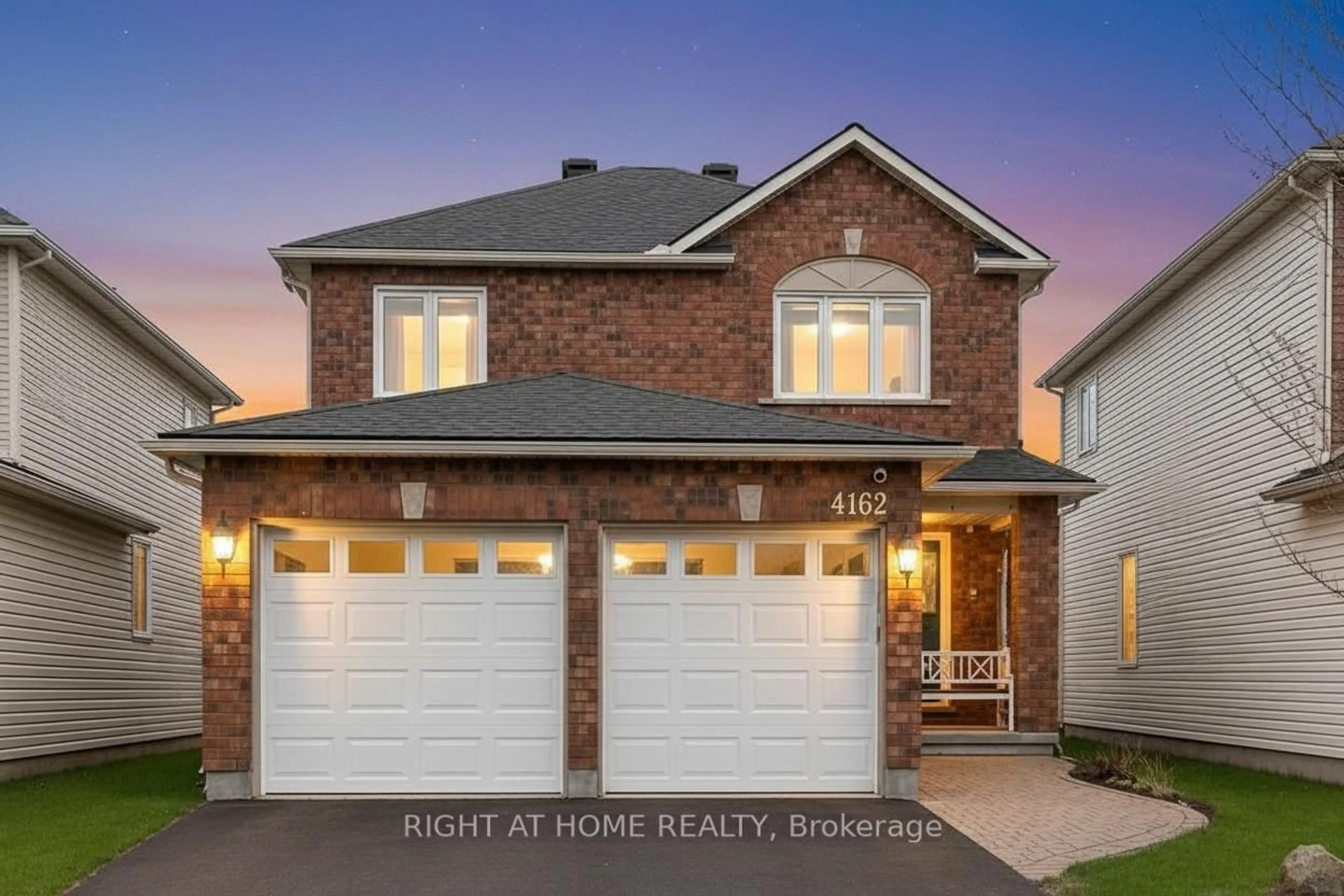 Home with brick exterior material, street for 4162 Wolfe Point Way, Ottawa Ontario K1V 1P5