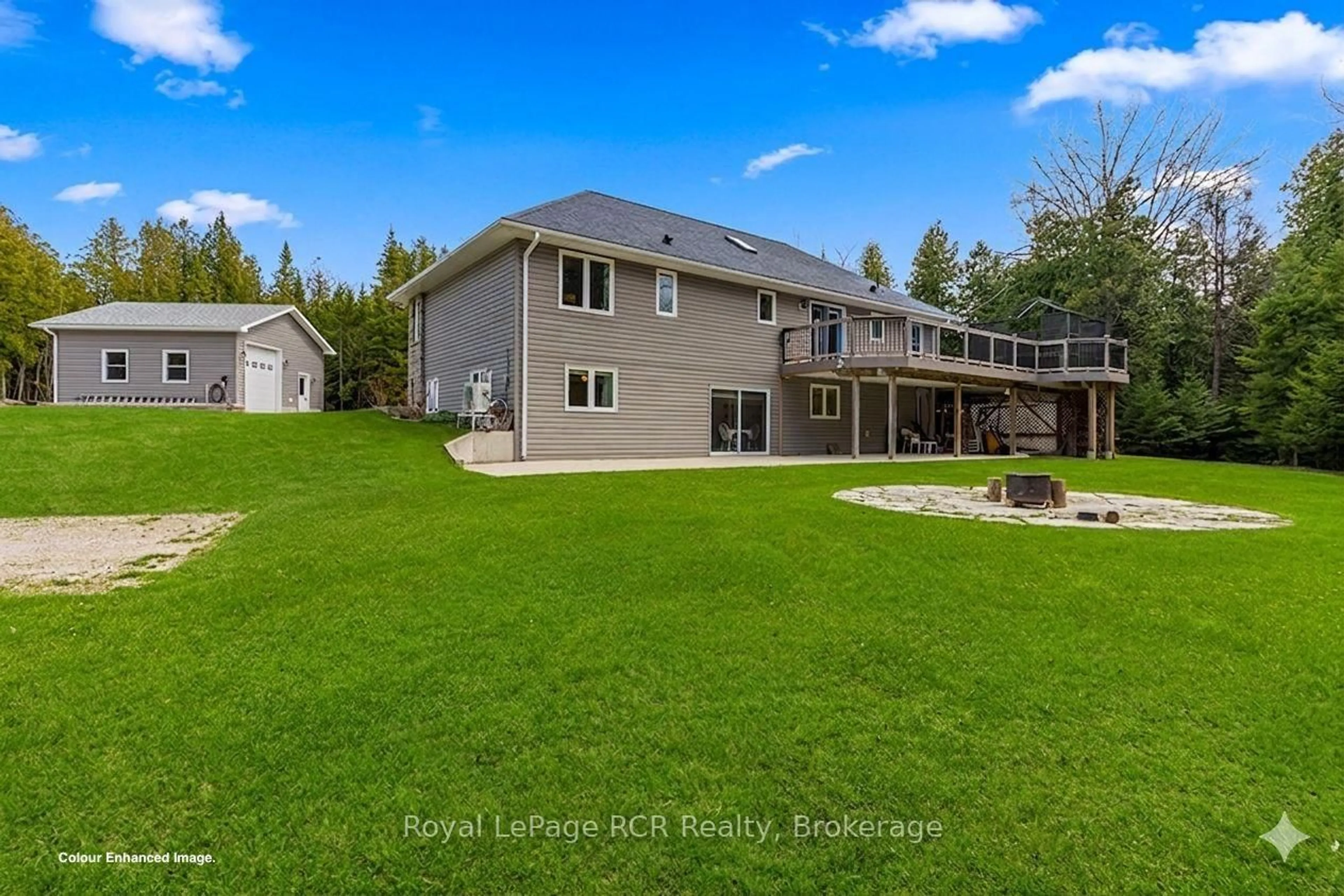 A pic from outside/outdoor area/front of a property/back of a property/a pic from drone, water/lake/river/ocean view for 109 Pike St, Northern Bruce Peninsula Ontario N0H 1W0