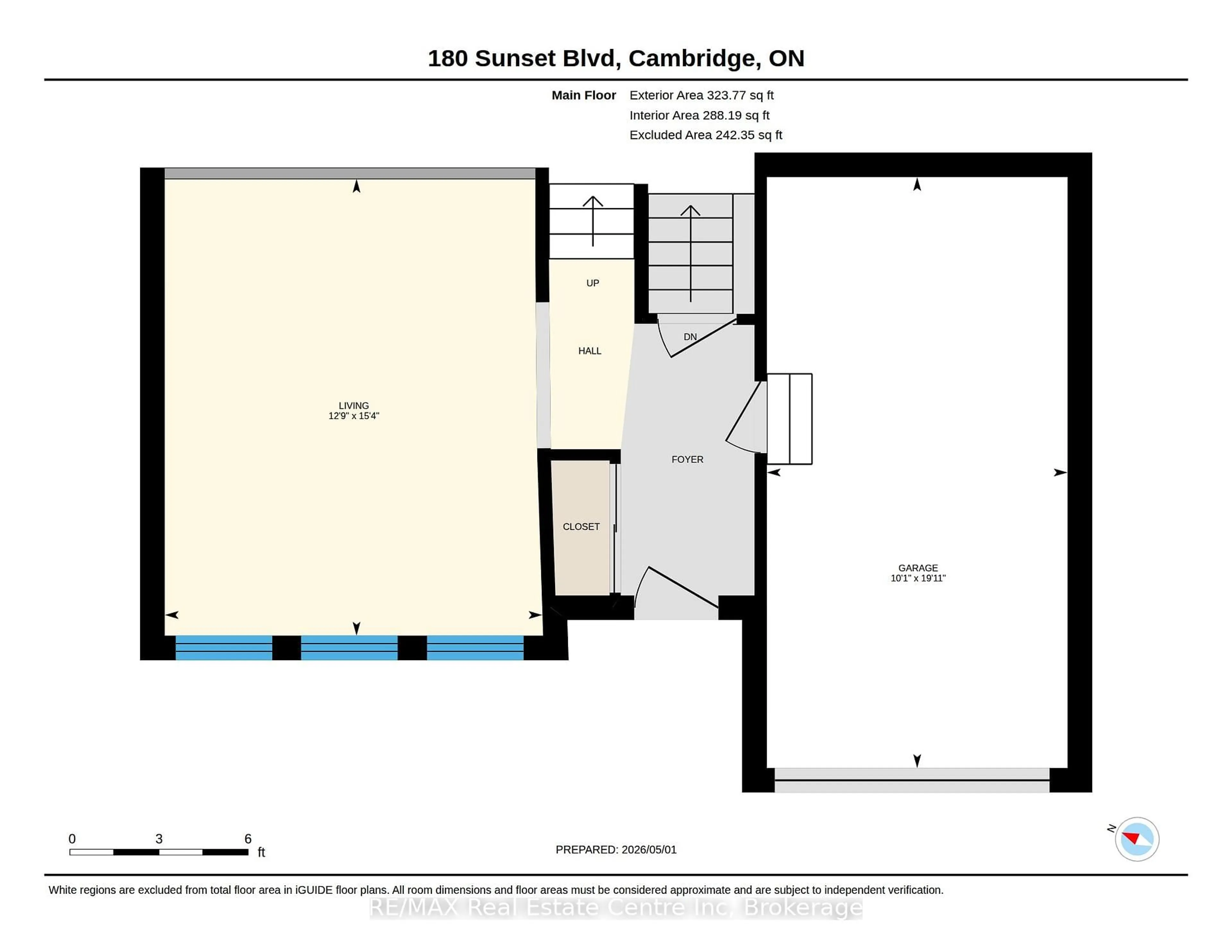 Floor plan for 180 Sunset Blvd, Cambridge Ontario N1S 4L2
