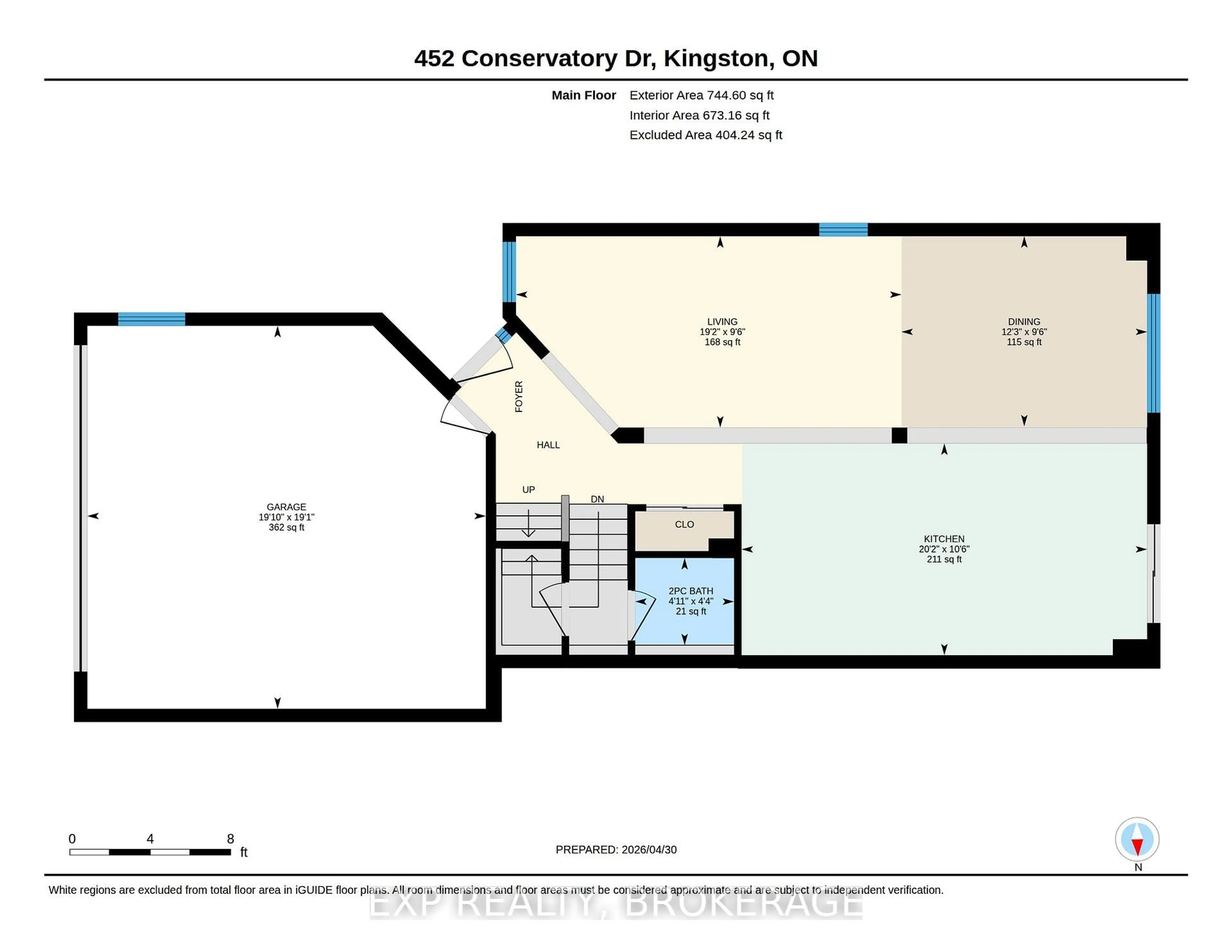 Floor plan for 452 CONSERVATORY Dr, Kingston Ontario K7M 9C8