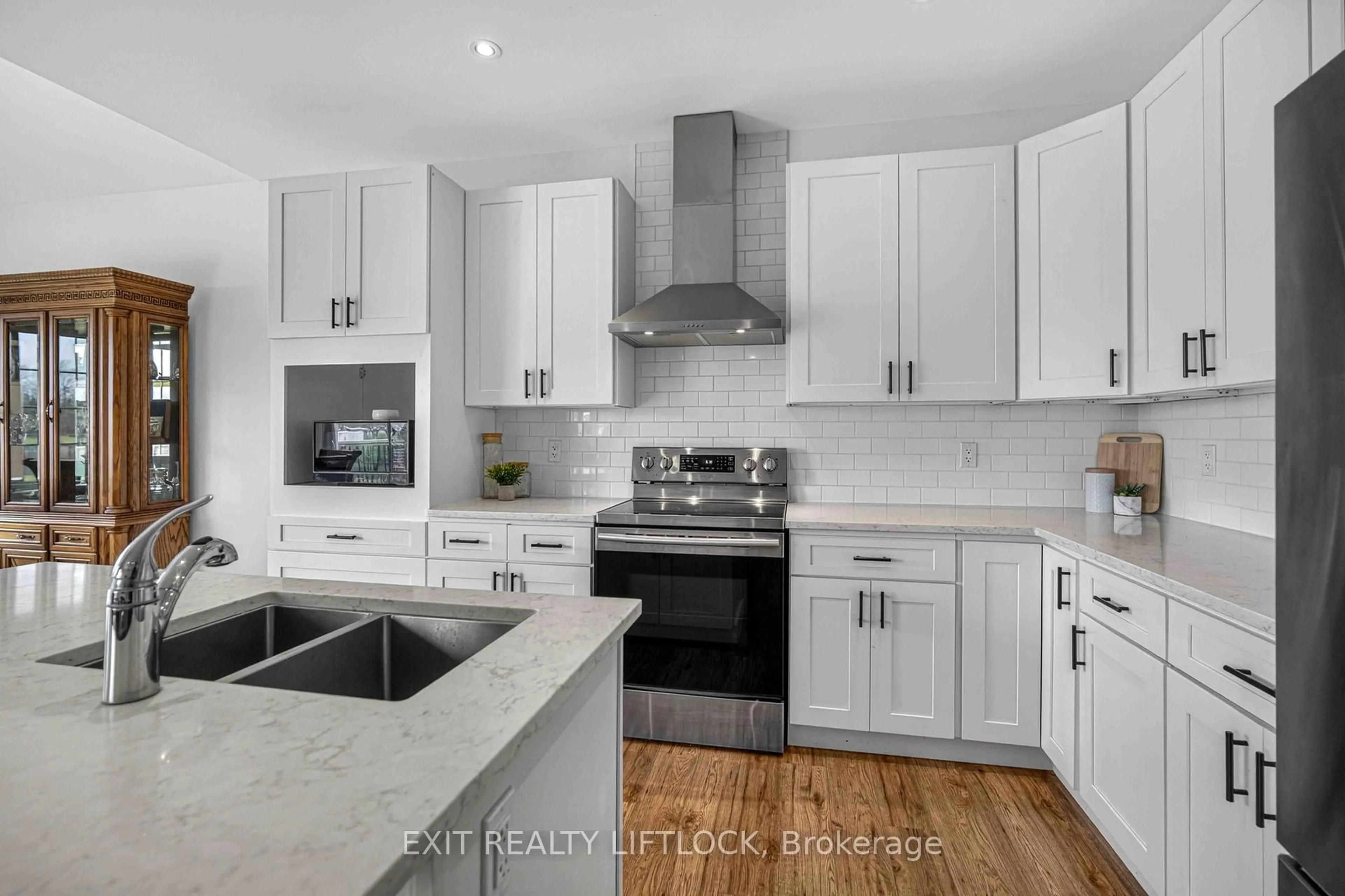 Open concept kitchen, ceramic/tile floor for 1479 Webster Rd, Douro-Dummer Ontario K0L 2V0