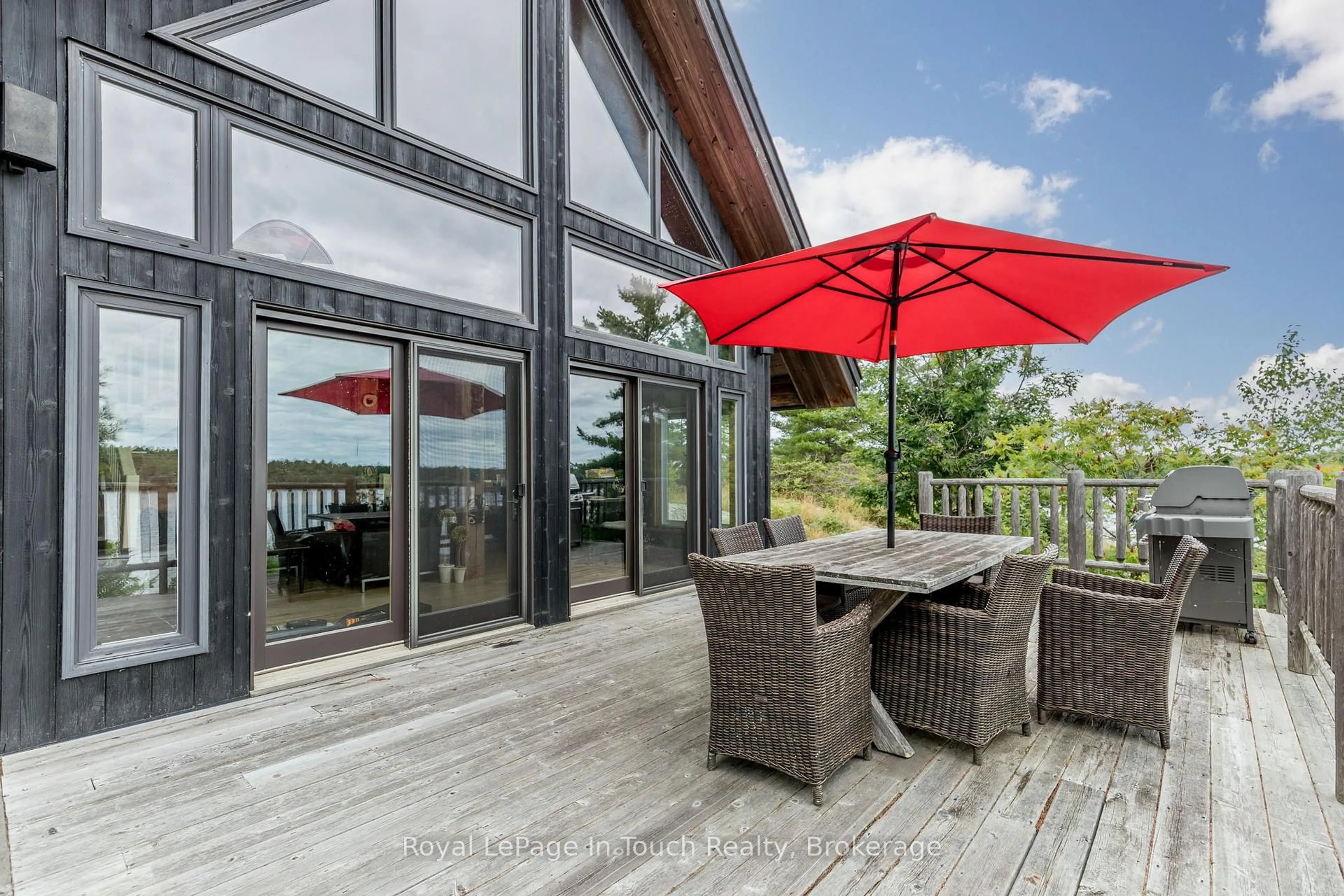 Patio, water/lake/river/ocean view for 8 B686 DERBYSHIRE, The Archipelago Ontario P2A 0B7