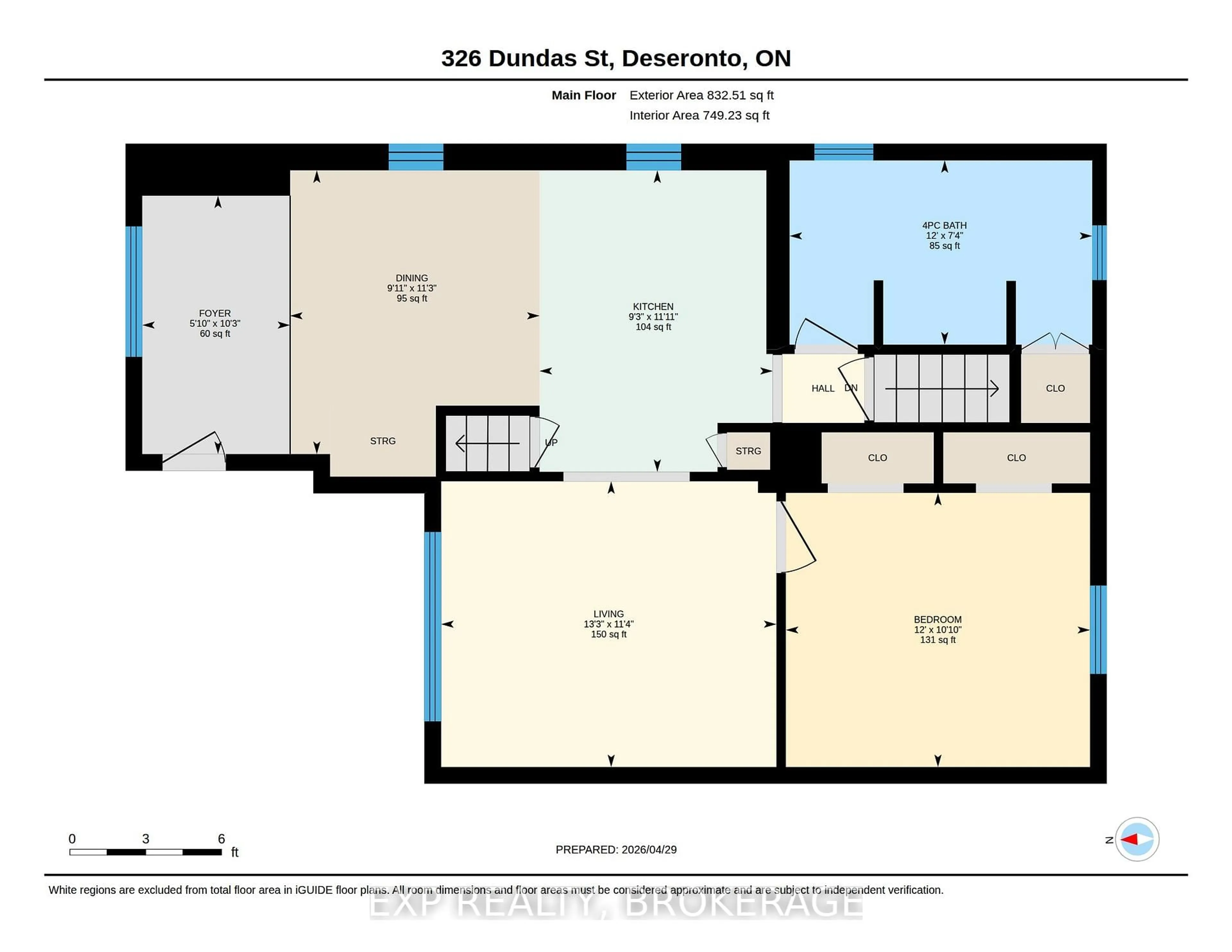 Floor plan for 326 DUNDAS St, Deseronto Ontario K0K 1X0