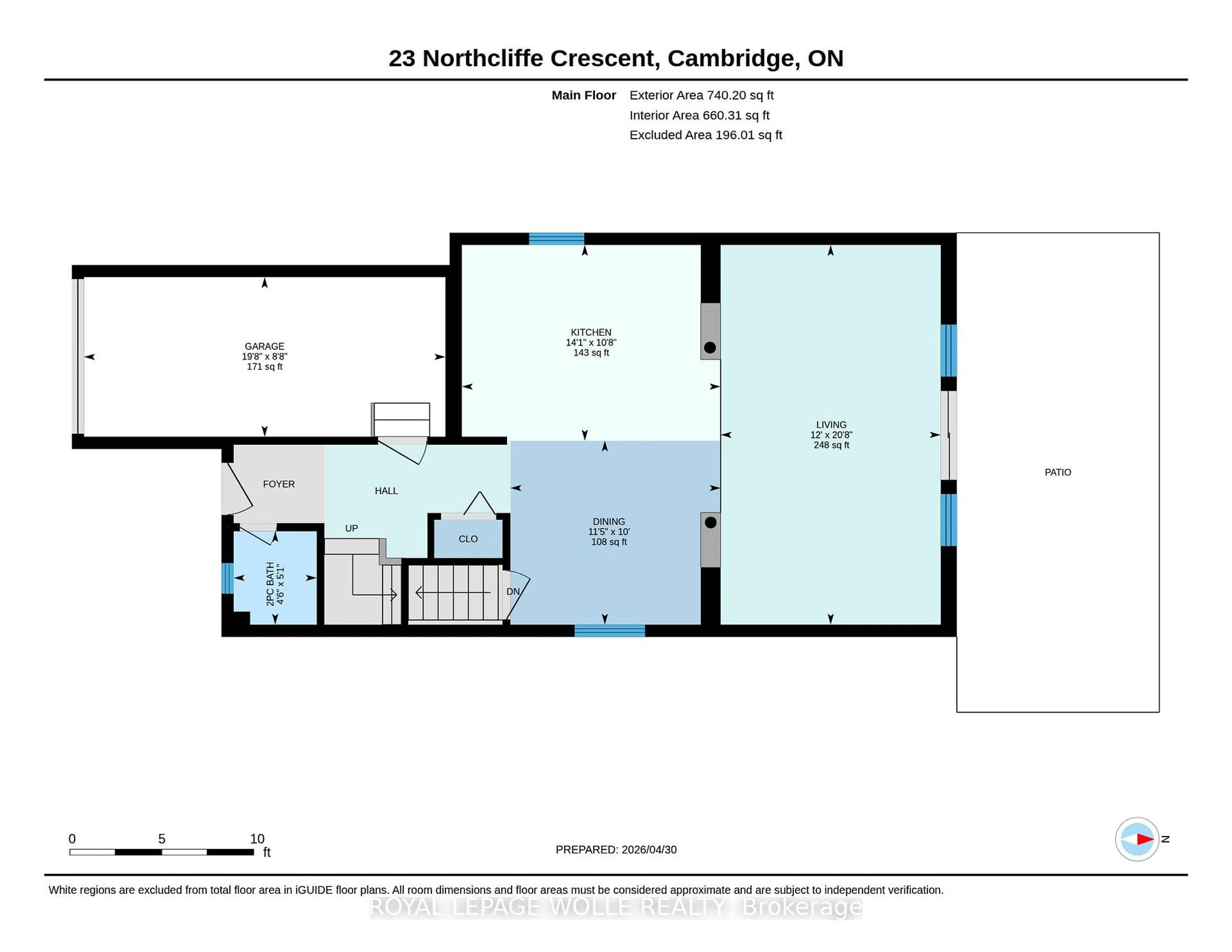 Floor plan for 23 Northcliffe Cres, Cambridge Ontario N3C 4M6