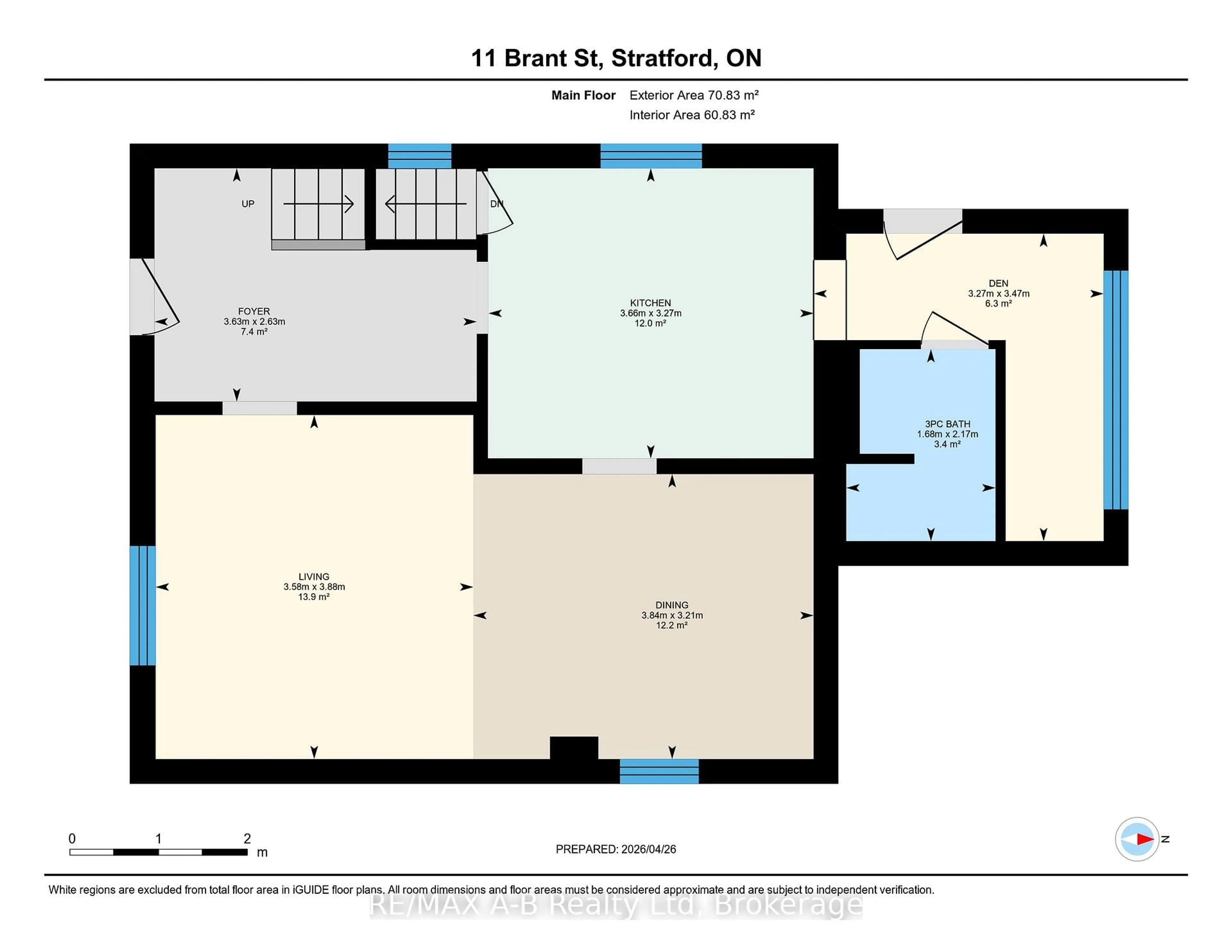 Floor plan for 11 Brant St, Stratford Ontario N5A 3X1