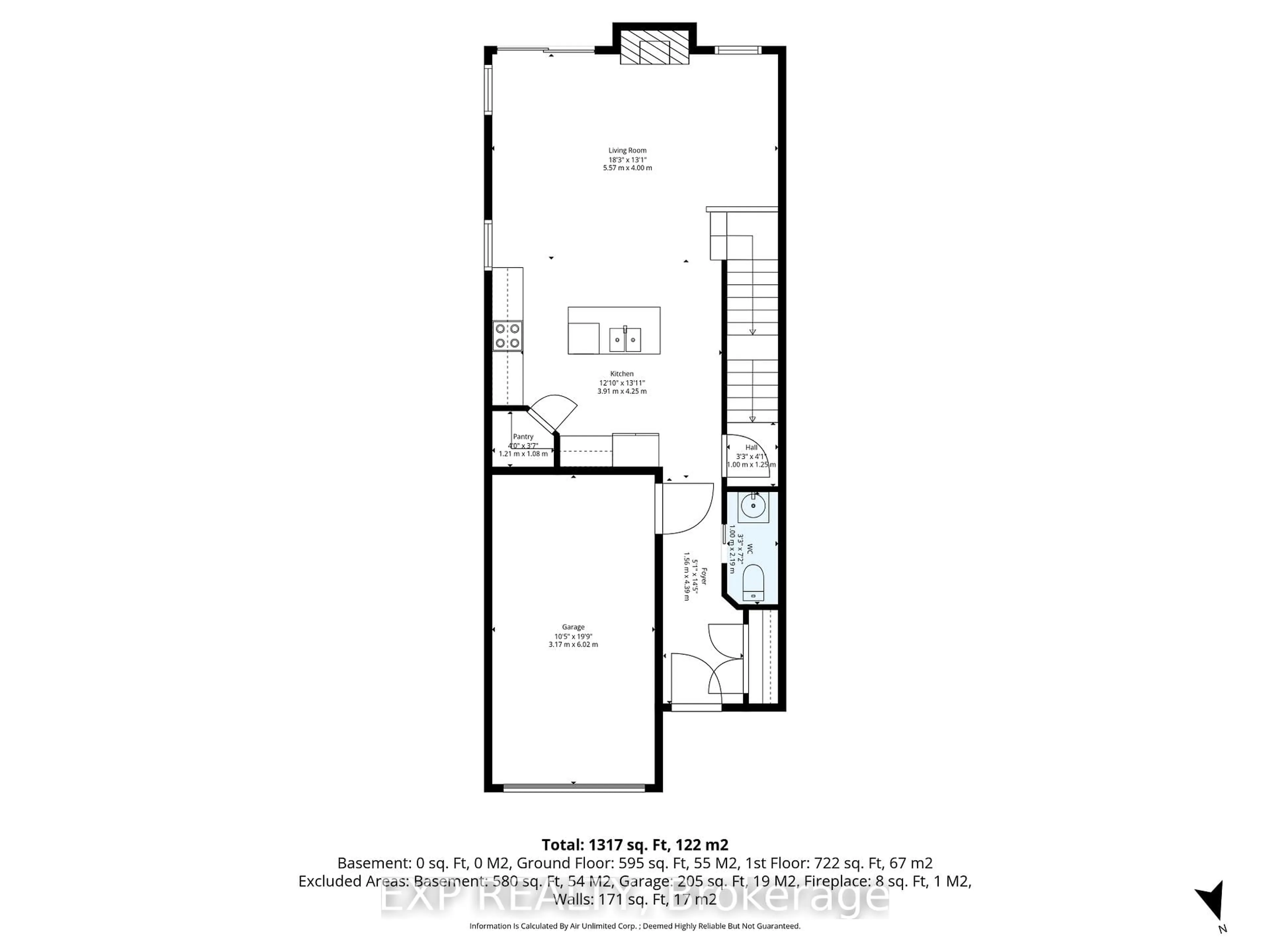 Floor plan for 168 Rivington St #B, Carp Ontario K0A 1L0
