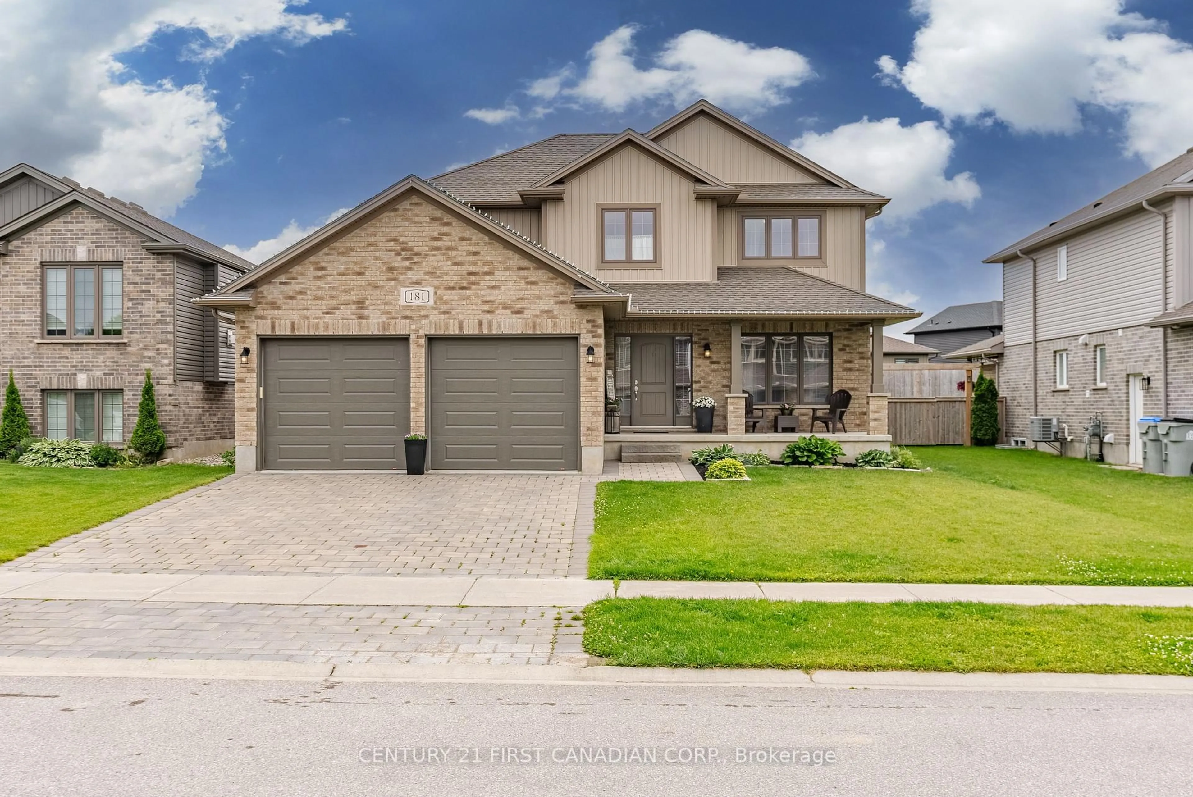 Home with brick exterior material, street for 181 Gilmour Dr, Lucan Biddulph Ontario N0M 2J0