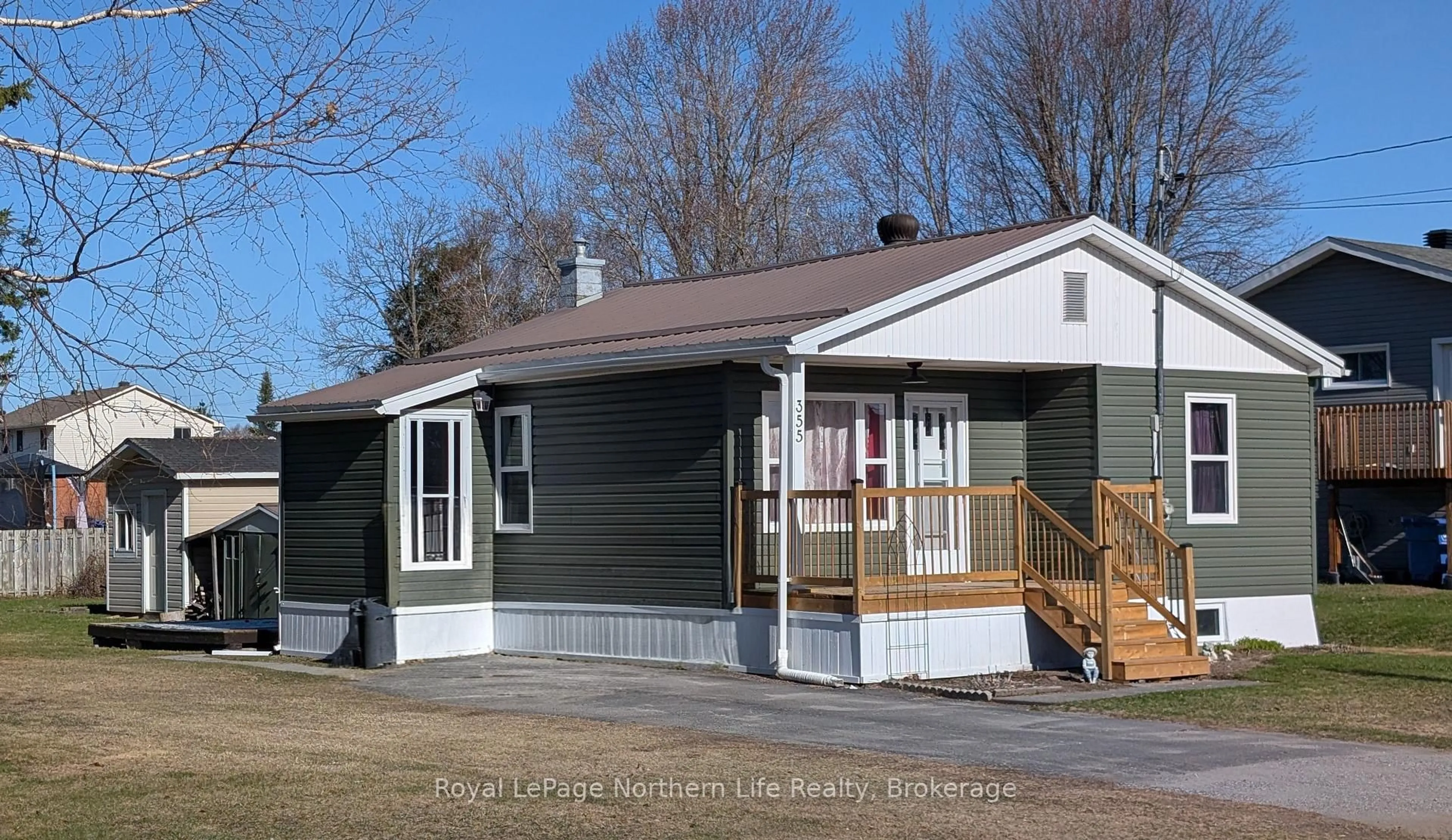 Home with vinyl exterior material, street for 355 Levesque St, West Nipissing Ontario P2B 3C9