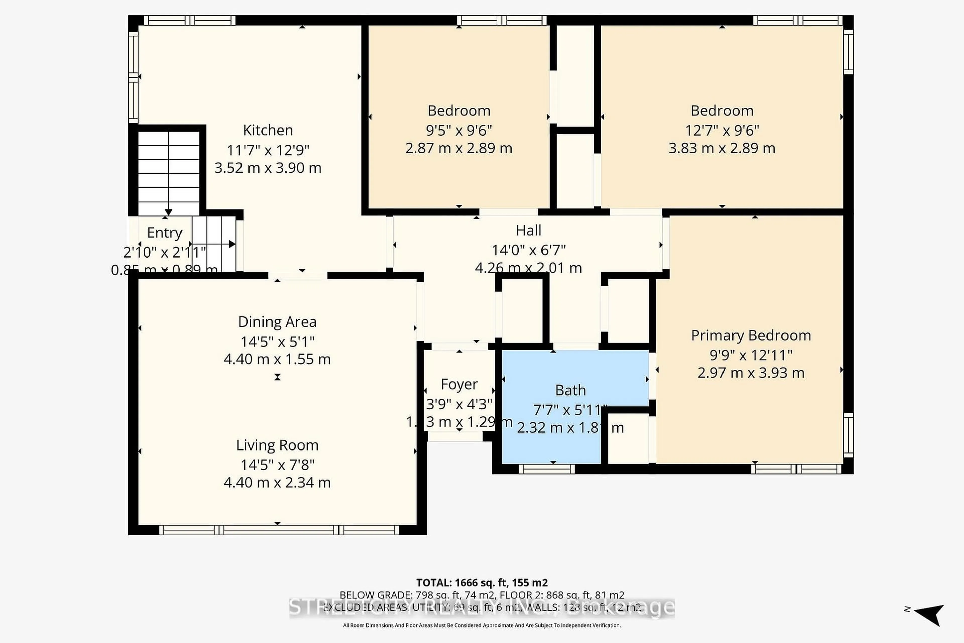 Floor plan for 312 Fairview Ave, London South Ontario N6C 4T8
