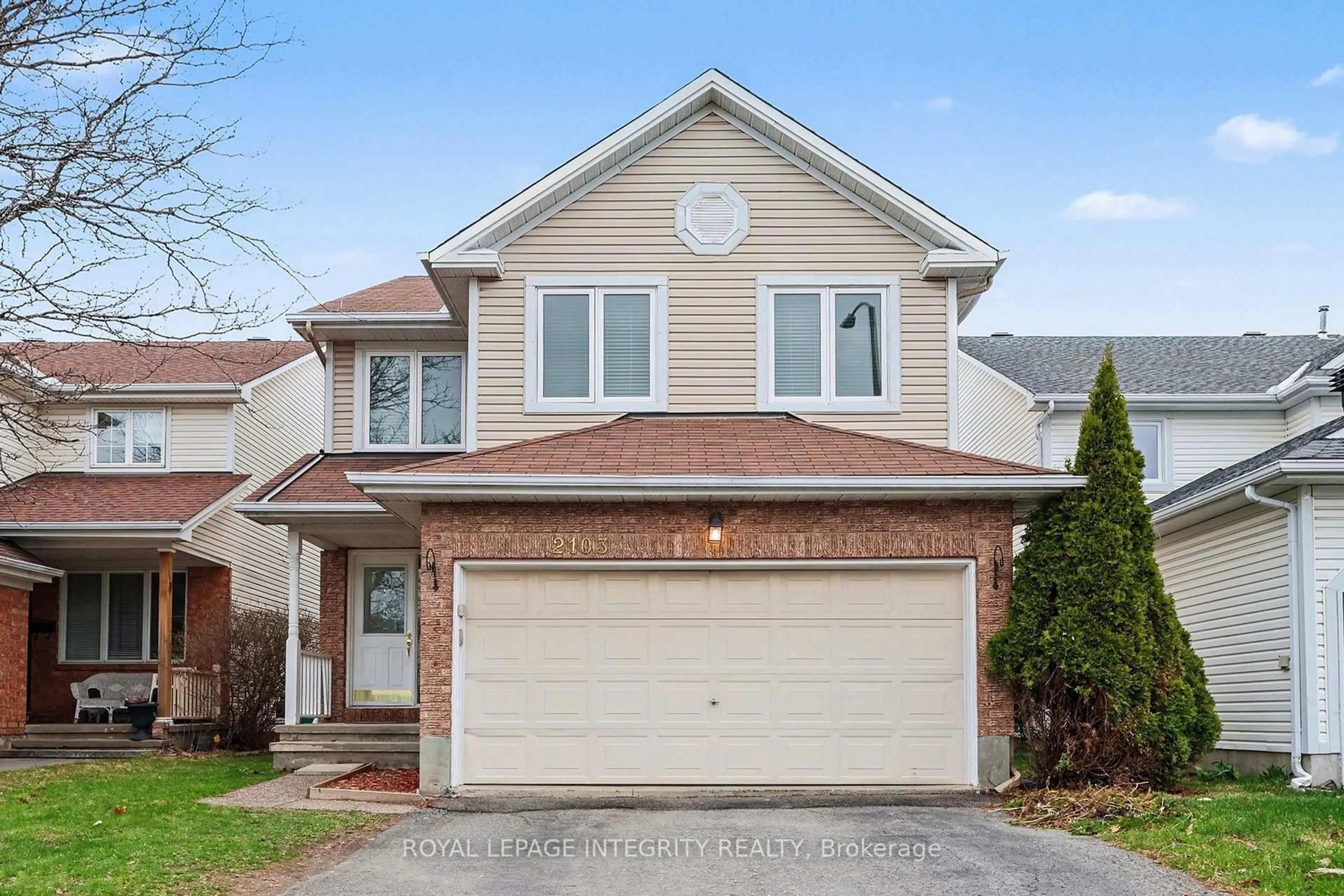 Home with brick exterior material, street for 2103 Gardenway Dr, Ottawa Ontario K4A 3K2