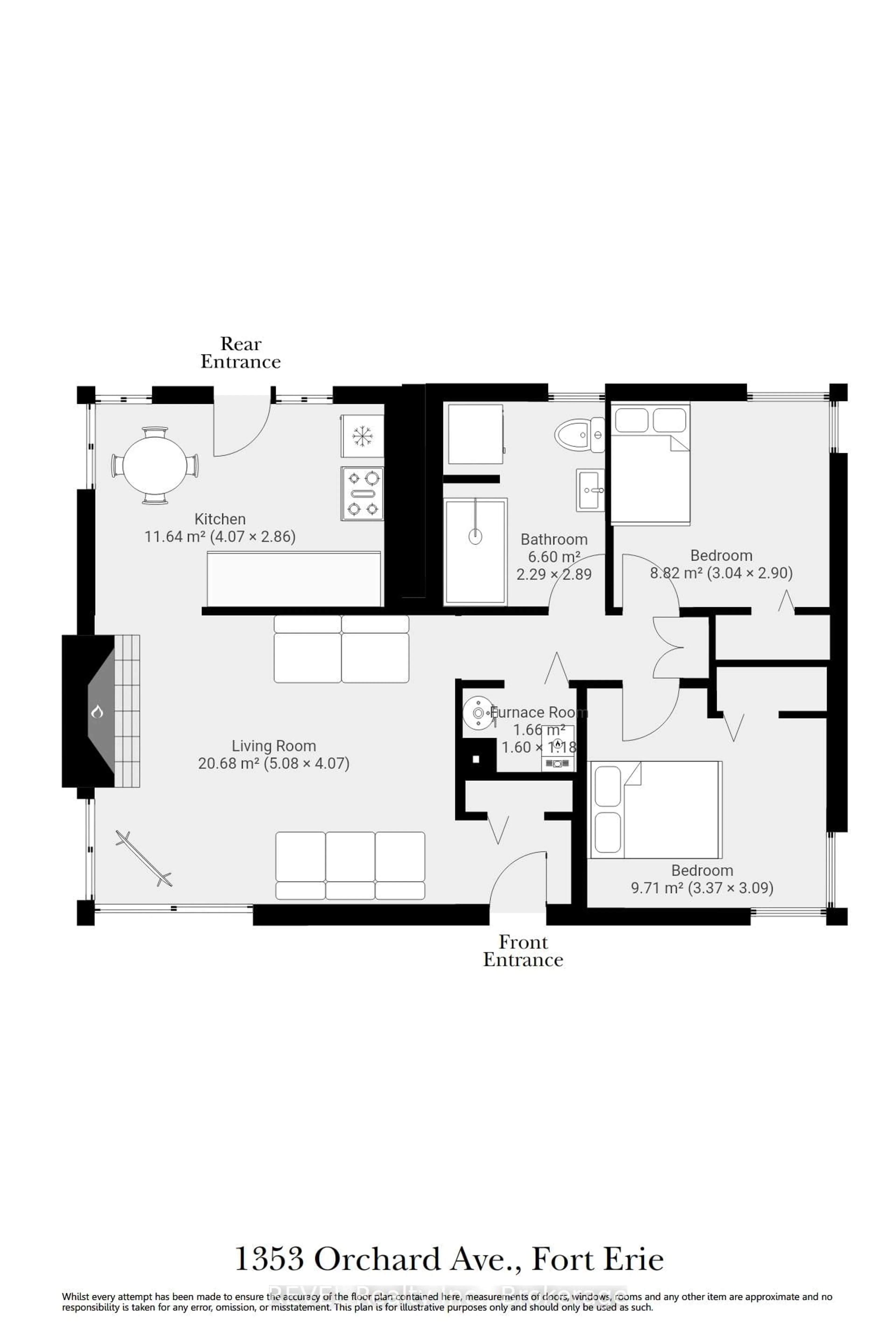 Floor plan for 1353 Orchard Ave, Fort Erie Ontario L2A 3E5