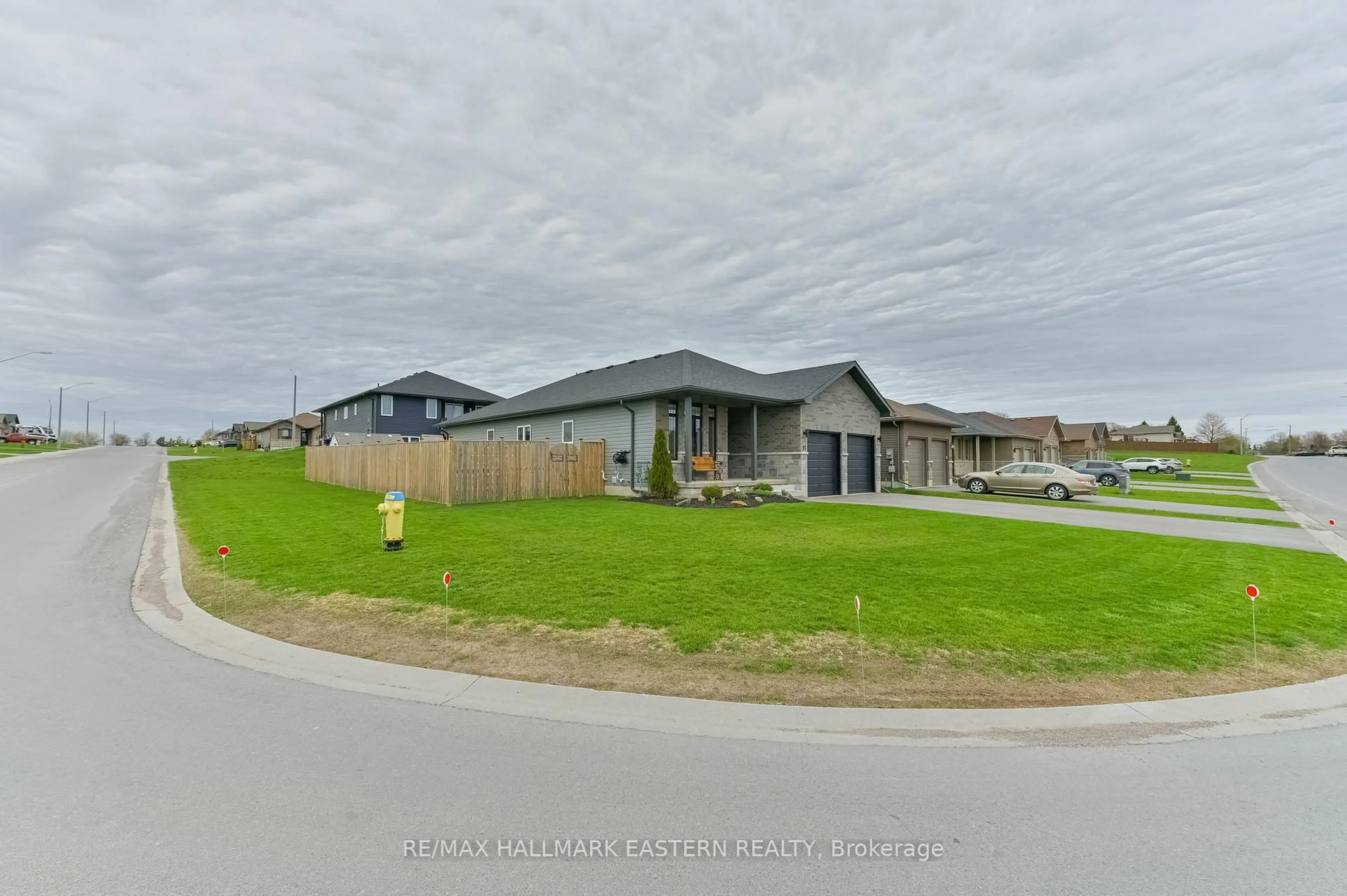 A pic from outside/outdoor area/front of a property/back of a property/a pic from drone, street for 97 Northumberland Blvd, Quinte West Ontario K8V 0K9
