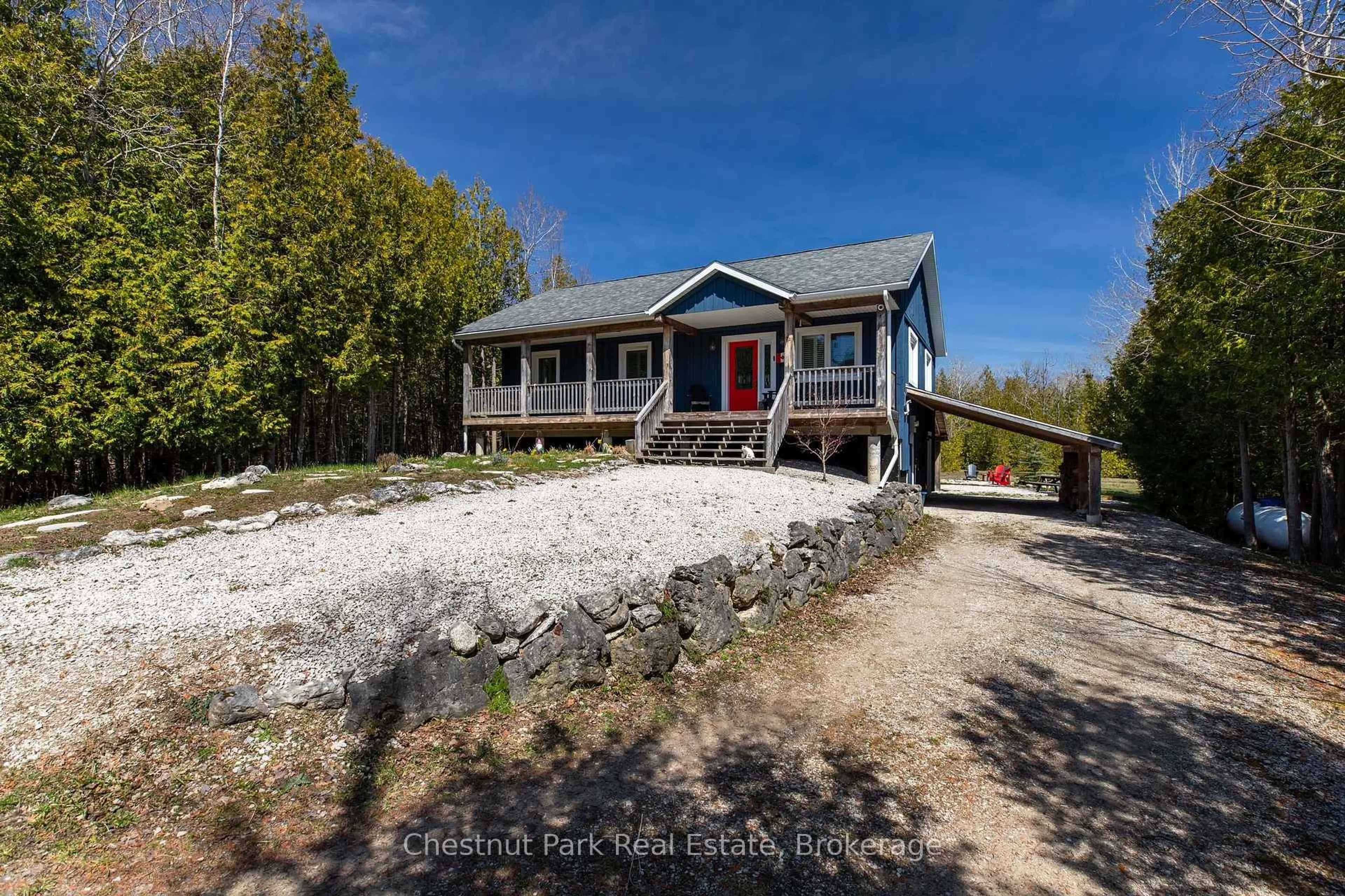 A pic from outside/outdoor area/front of a property/back of a property/a pic from drone, unknown for 4576 Highway 6, Northern Bruce Peninsula Ontario N0H 1Z0