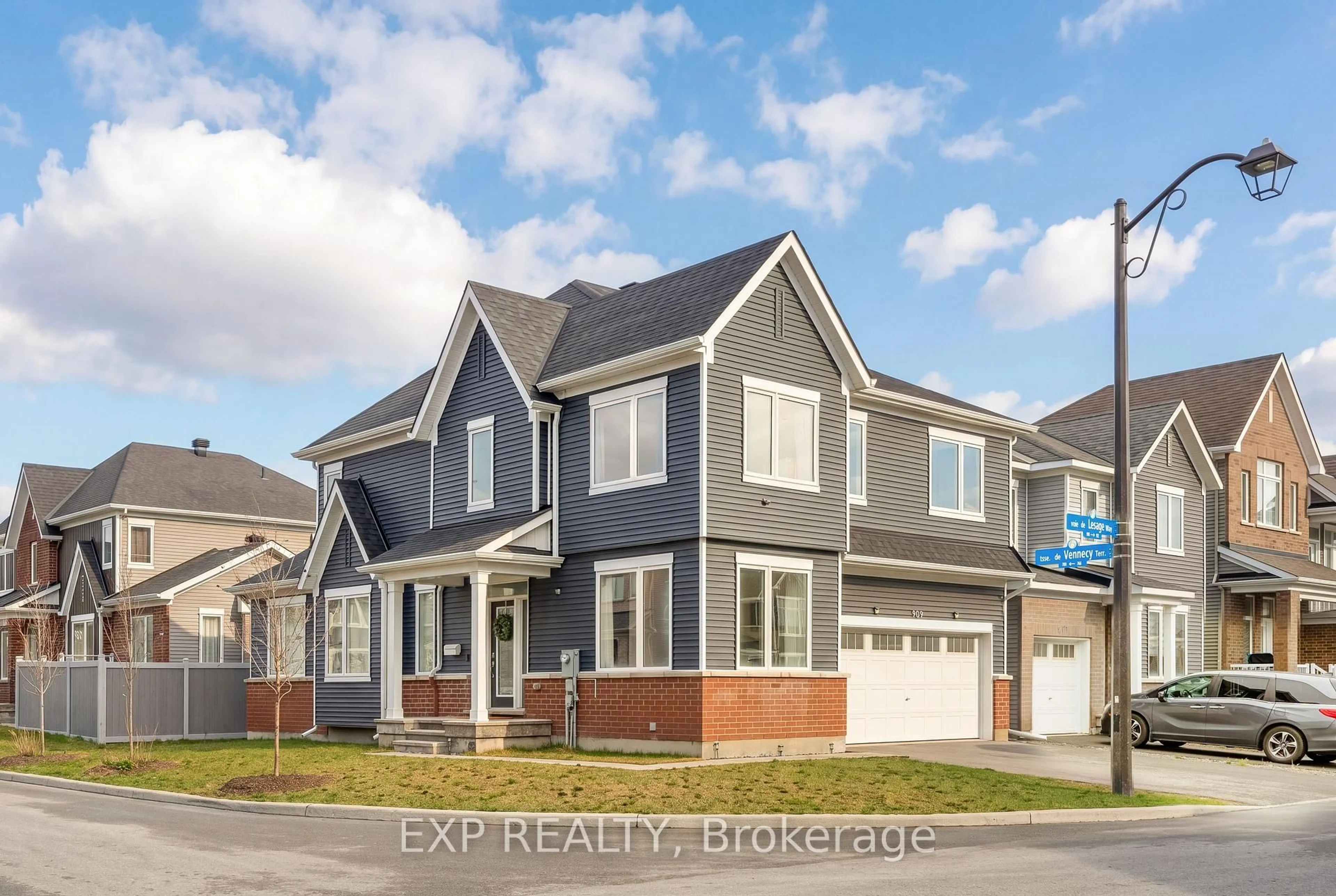 Home with brick exterior material, street for 909 Lesage Way, Ottawa Ontario K1W 0M8