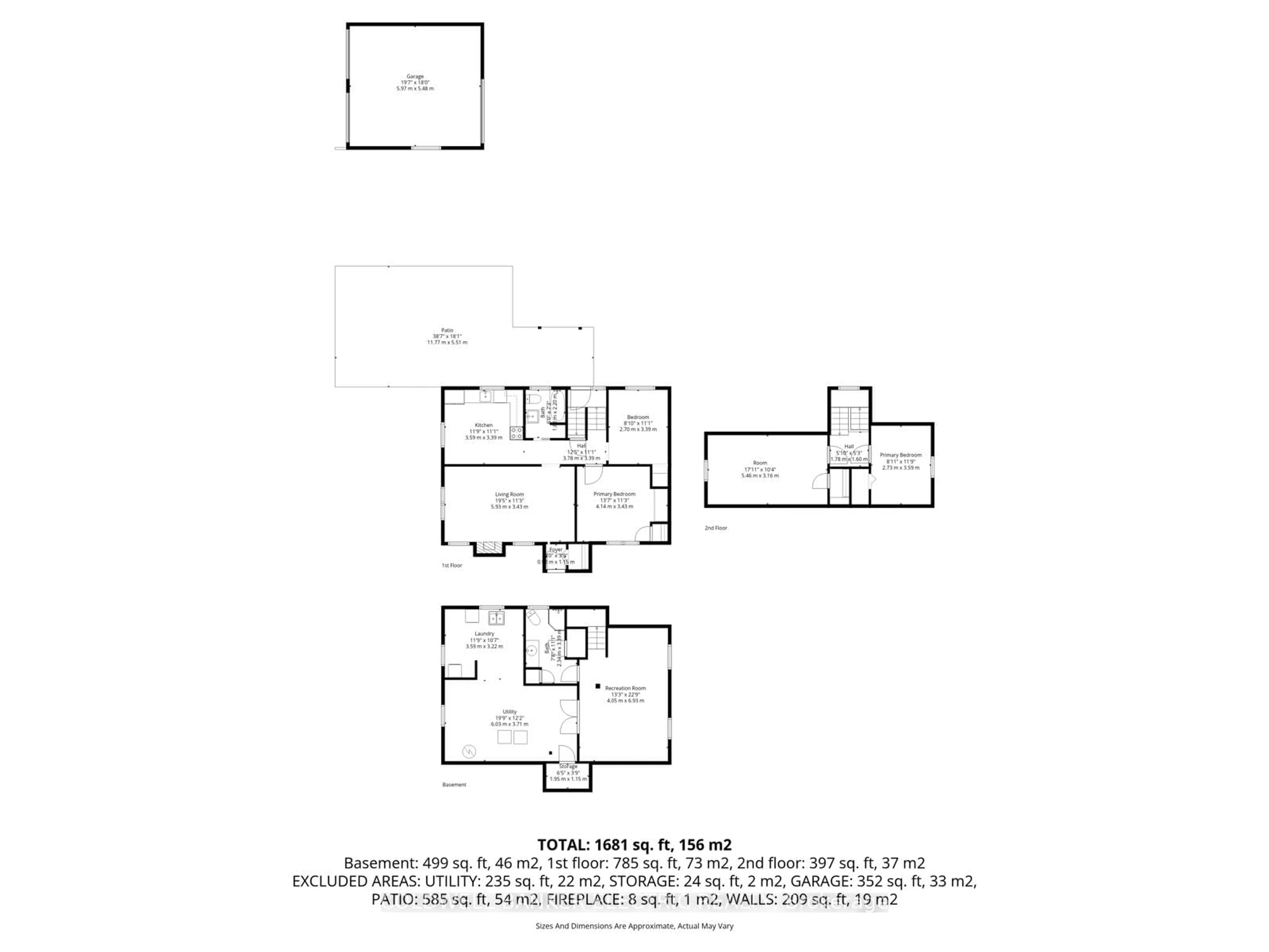 Floor plan for 252 Aberdeen Ave, Peterborough Ontario K9H 4W9
