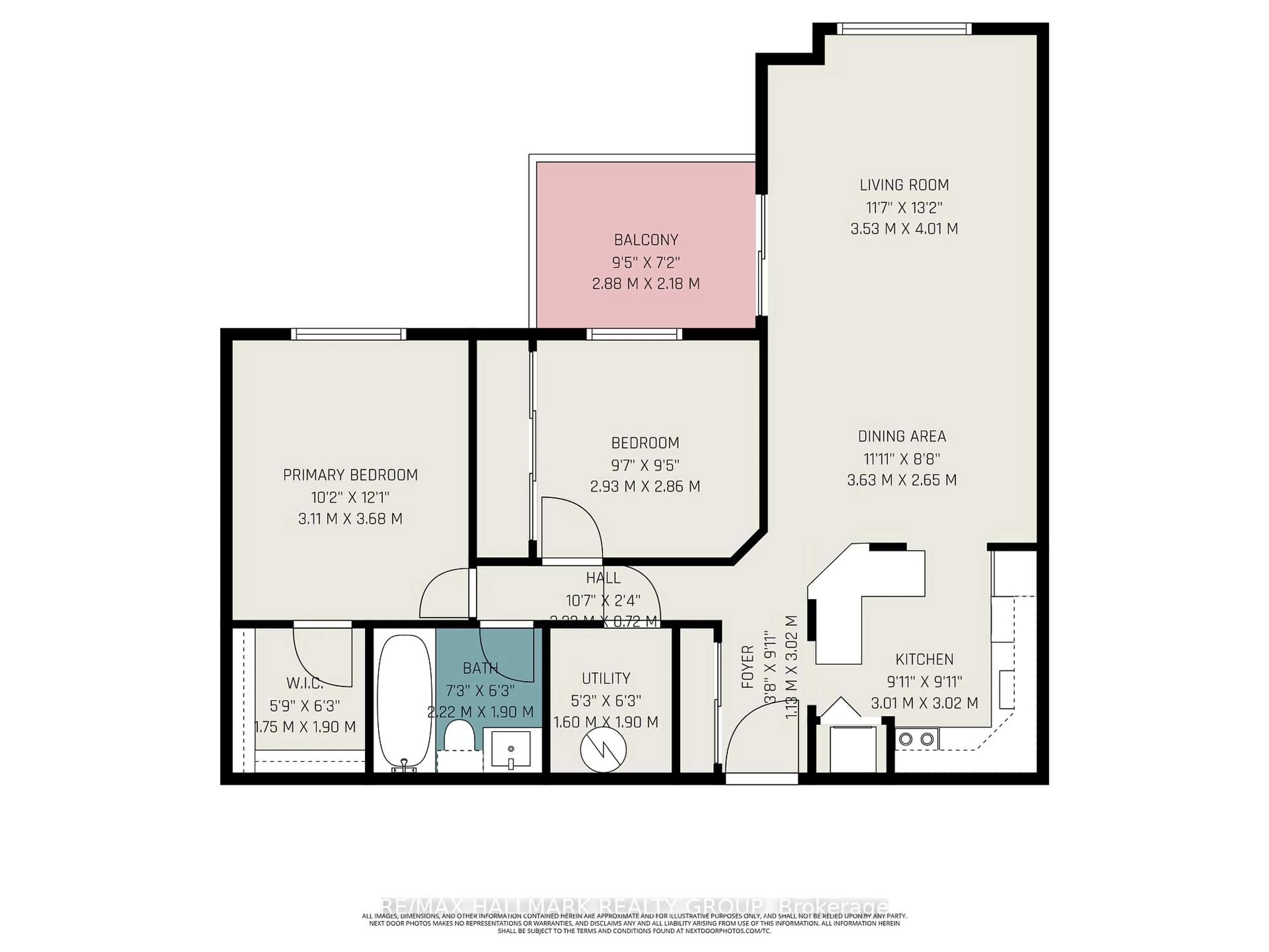 Floor plan for 266 Lorry Greenberg Dr #203, Ottawa Ontario K1T 3J9
