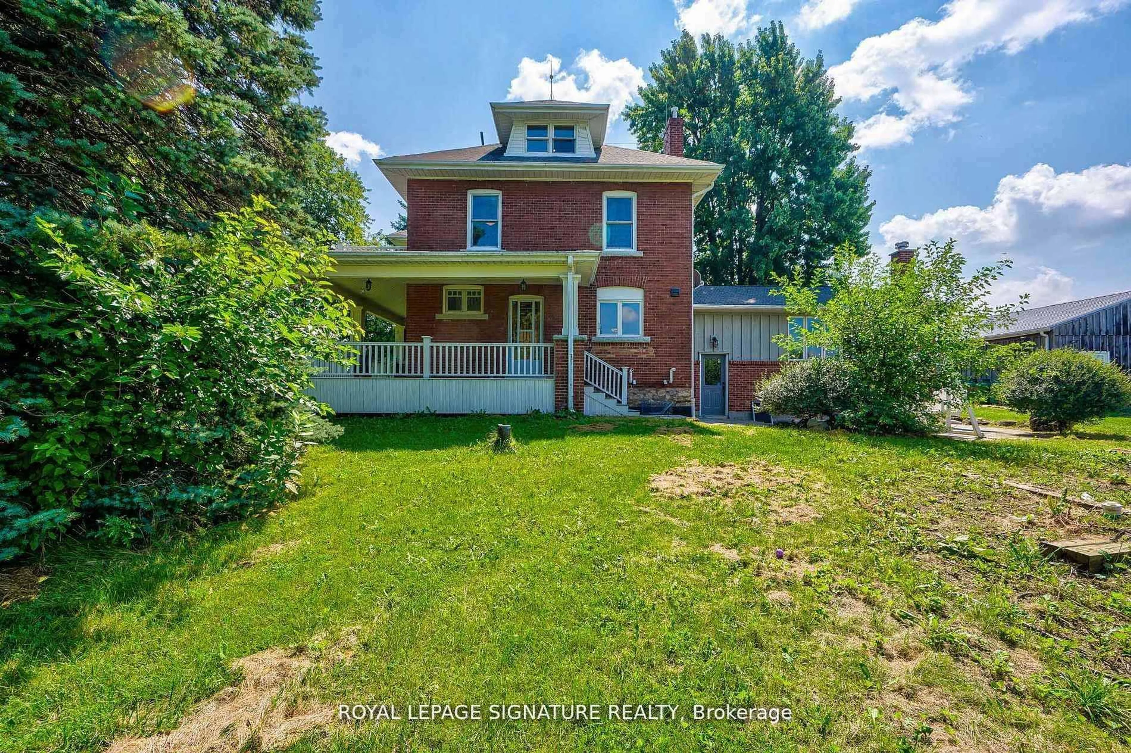 A pic from outside/outdoor area/front of a property/back of a property/a pic from drone, street for 424 8th Concession Rd, Hamilton Ontario L0P 1B0