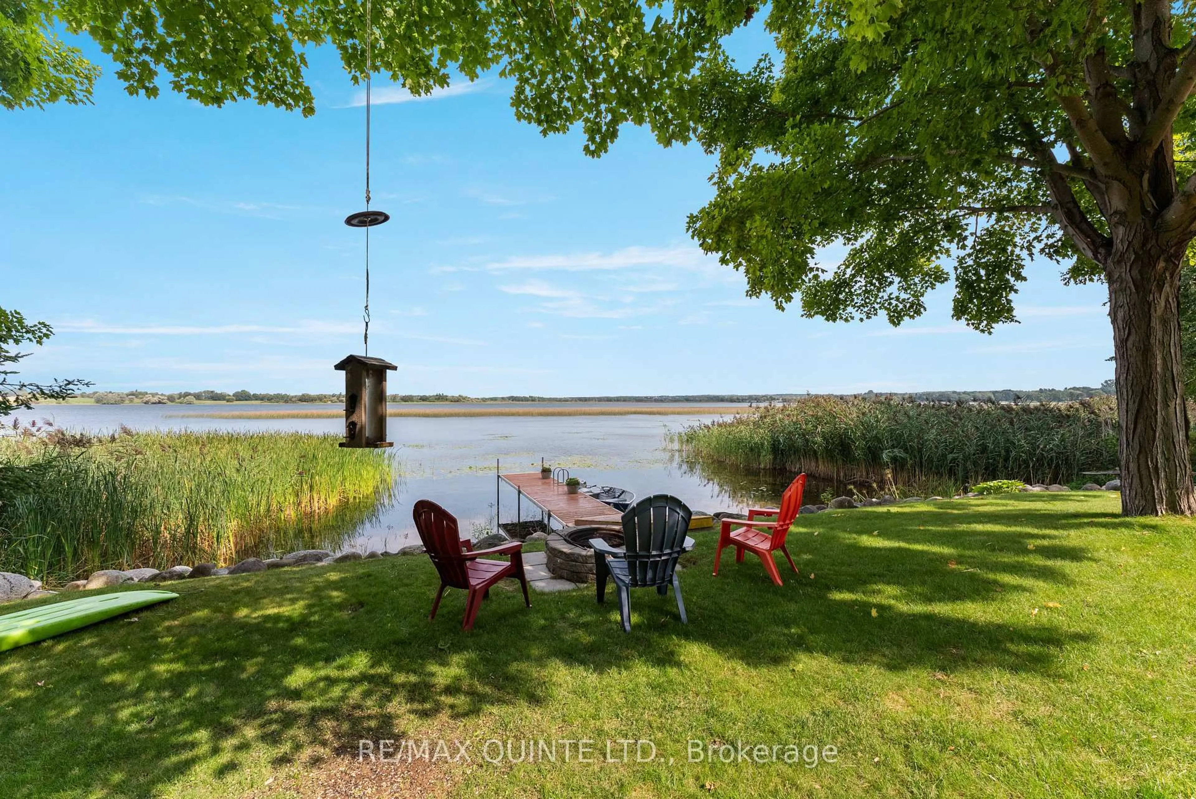 A pic from outside/outdoor area/front of a property/back of a property/a pic from drone, water/lake/river/ocean view for 89 Curry Lane, Prince Edward County Ontario K0K 1P0