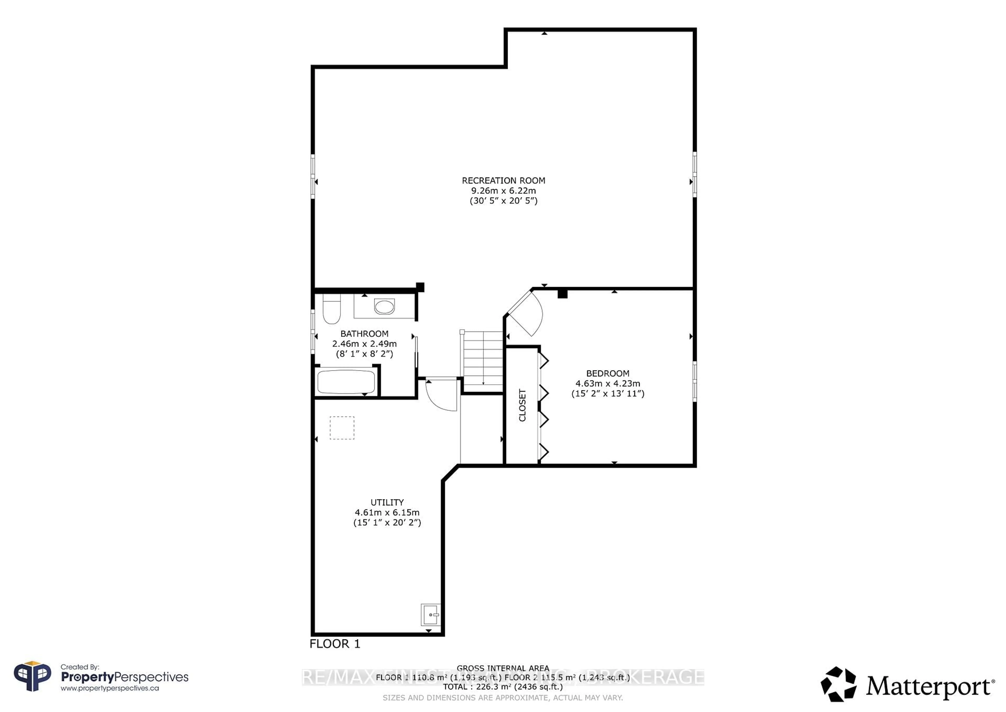 Floor plan for 1667 Crimson Cres, Kingston Ontario K7P 0H5
