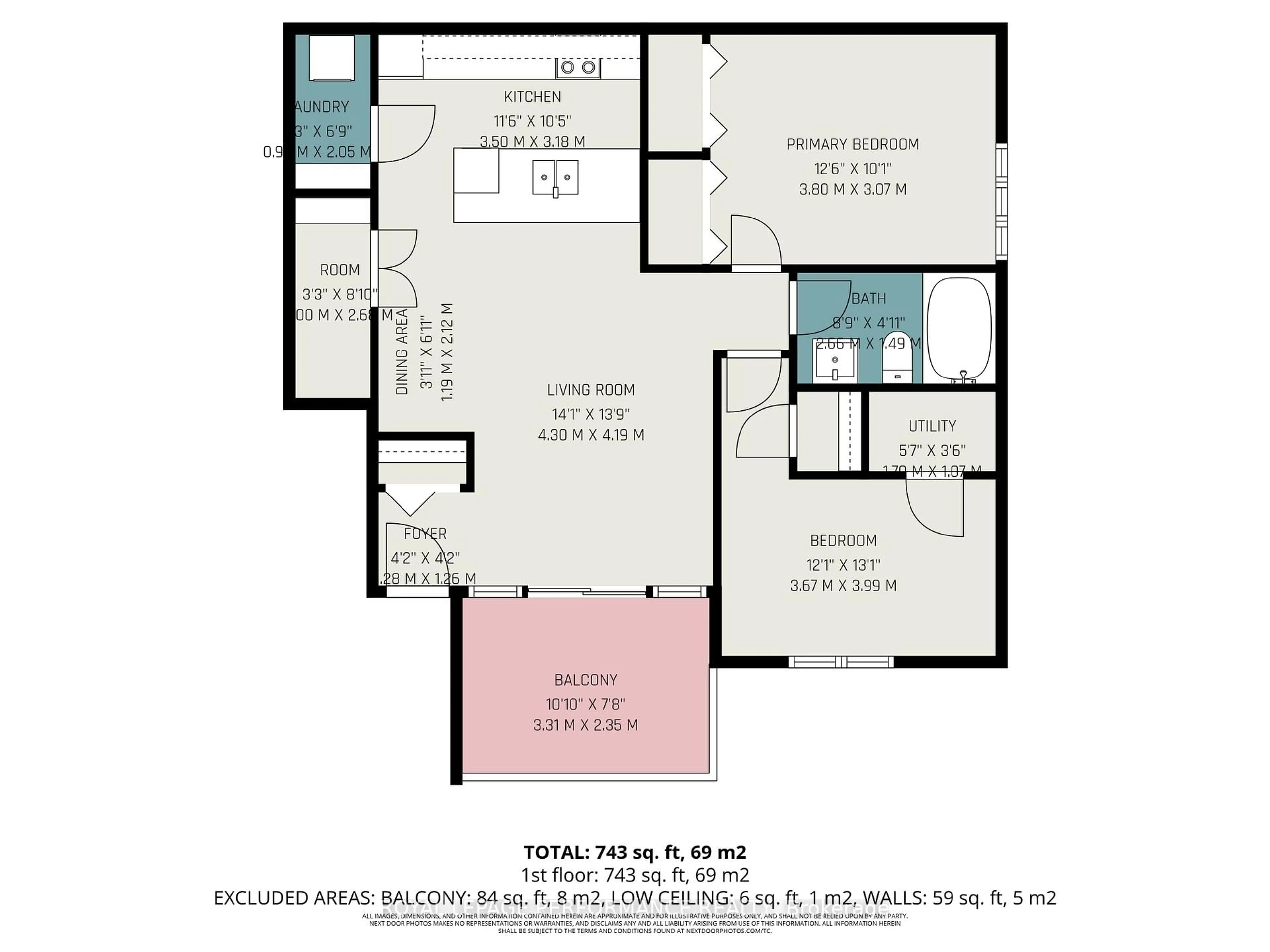 Floor plan for 151 Mocha Private #F, Ottawa Ontario K1T 0K5