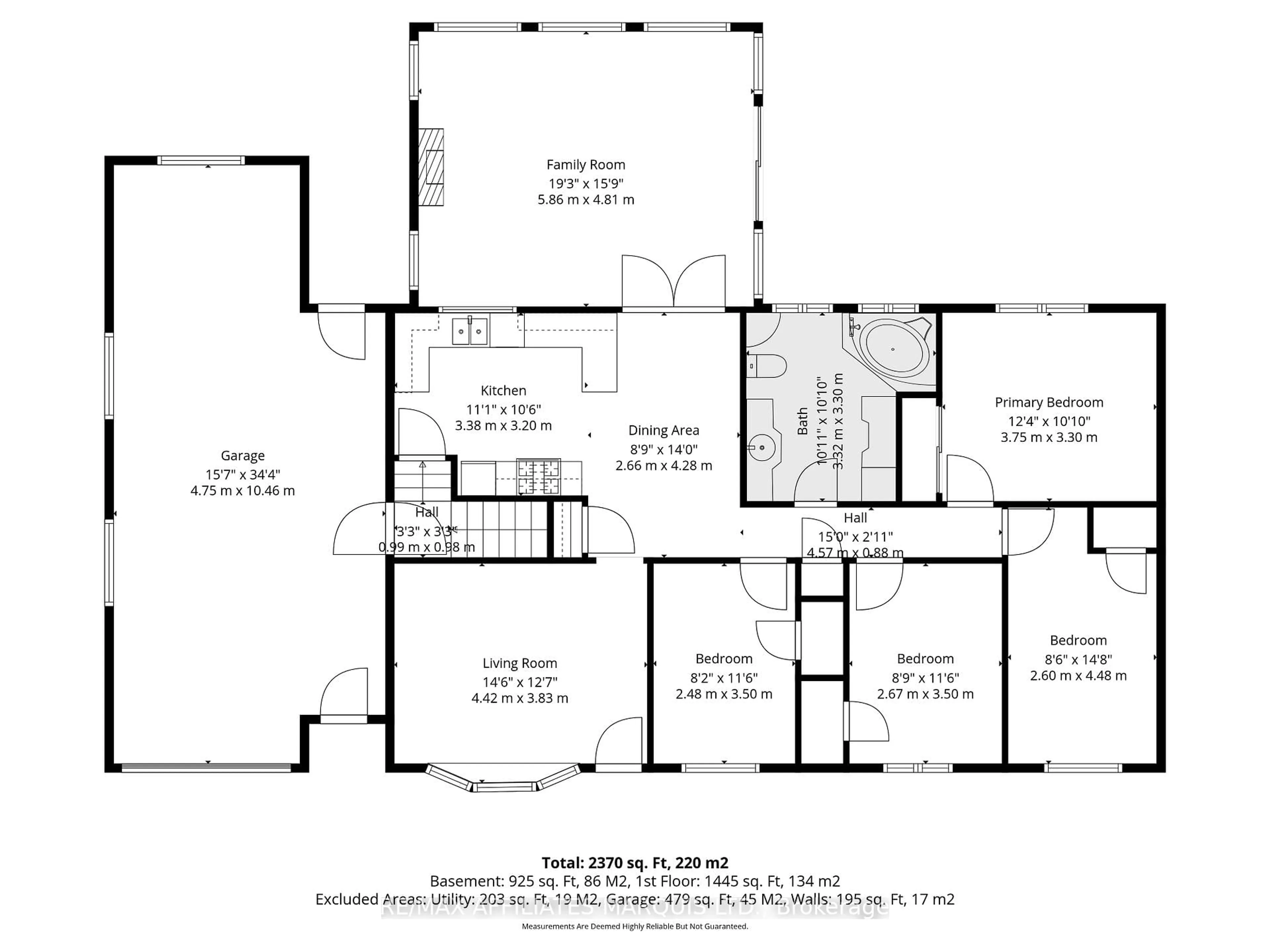 Floor plan for 207 McKenzie St, Cornwall Ontario K6K 1J3
