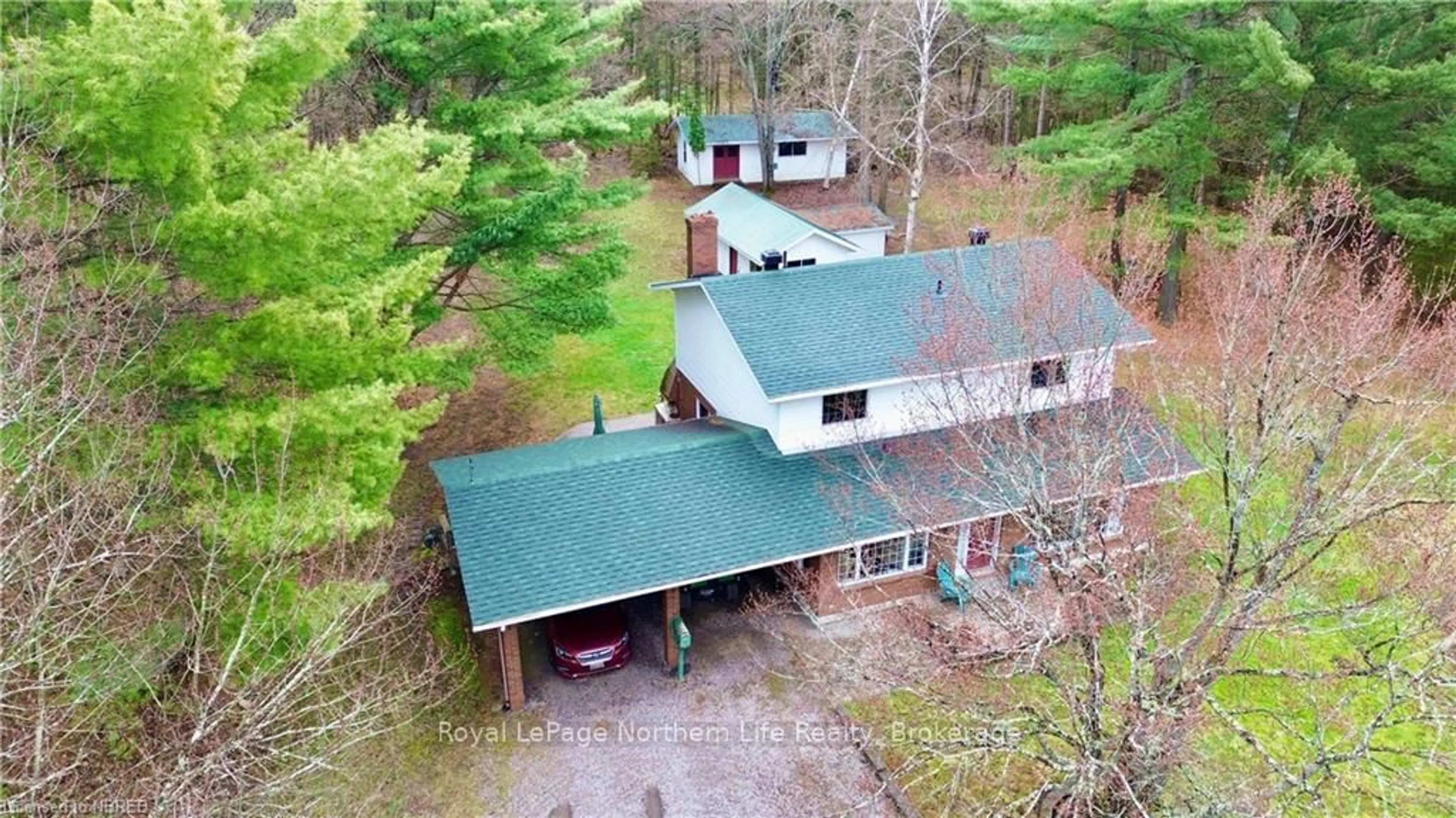A pic from outside/outdoor area/front of a property/back of a property/a pic from drone, unknown for 64 Astorville Rd, East Ferris Ontario P0H 1B0