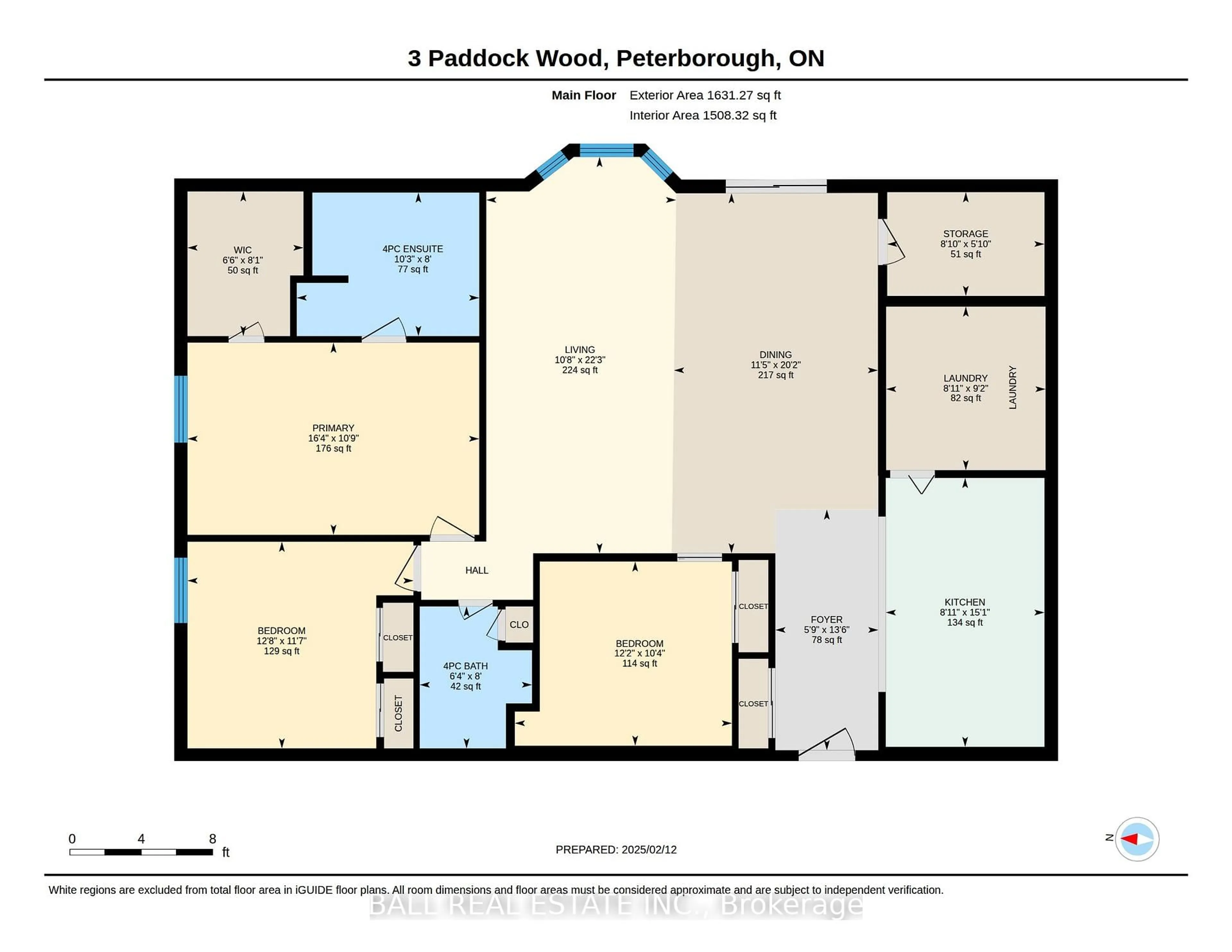 Floor plan for 3 Paddock Wood #2, Peterborough Ontario K9H 7H2