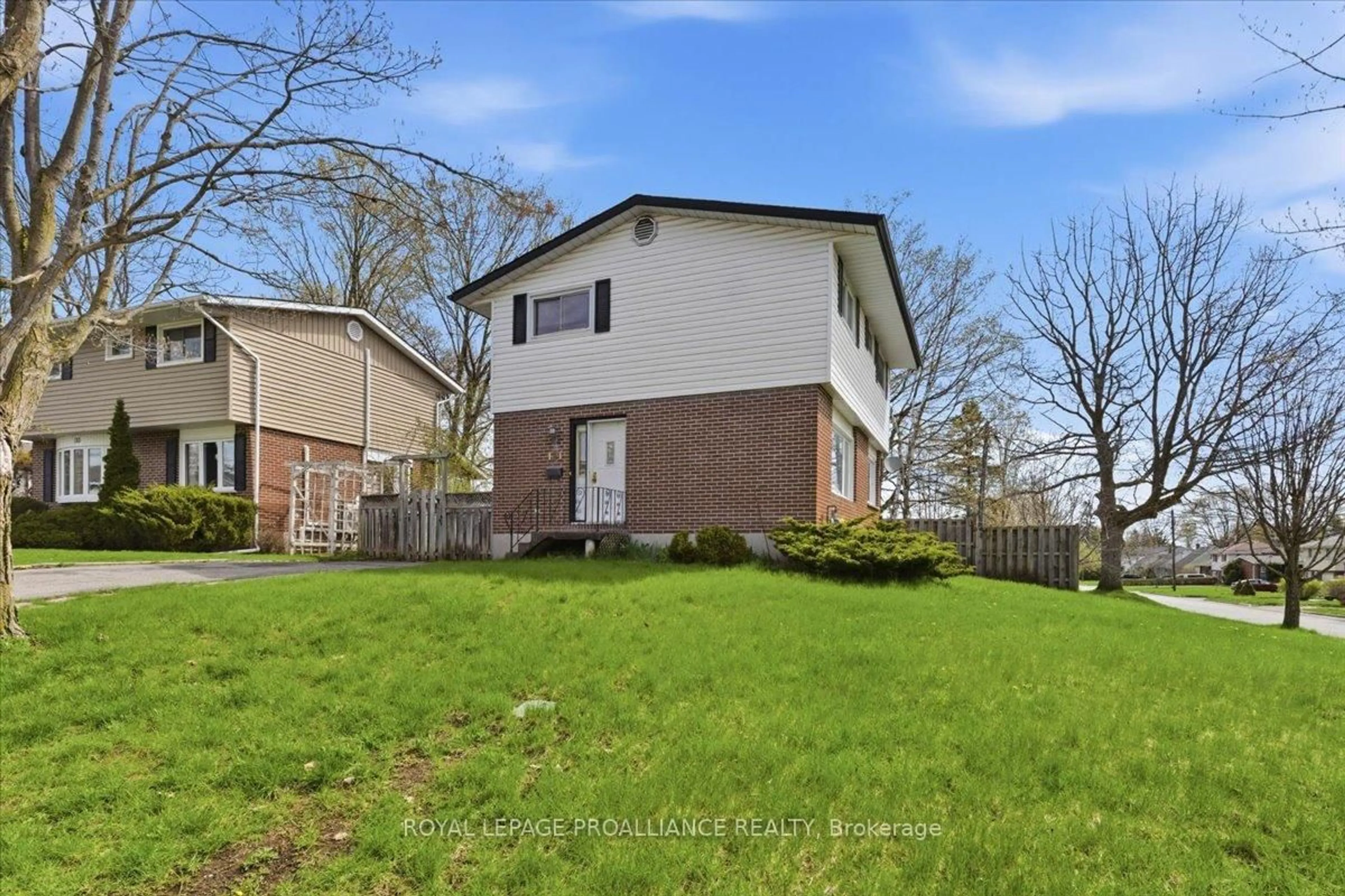 A pic from outside/outdoor area/front of a property/back of a property/a pic from drone, street for 131 Prospect Hill, Quinte West Ontario K8V 2V7