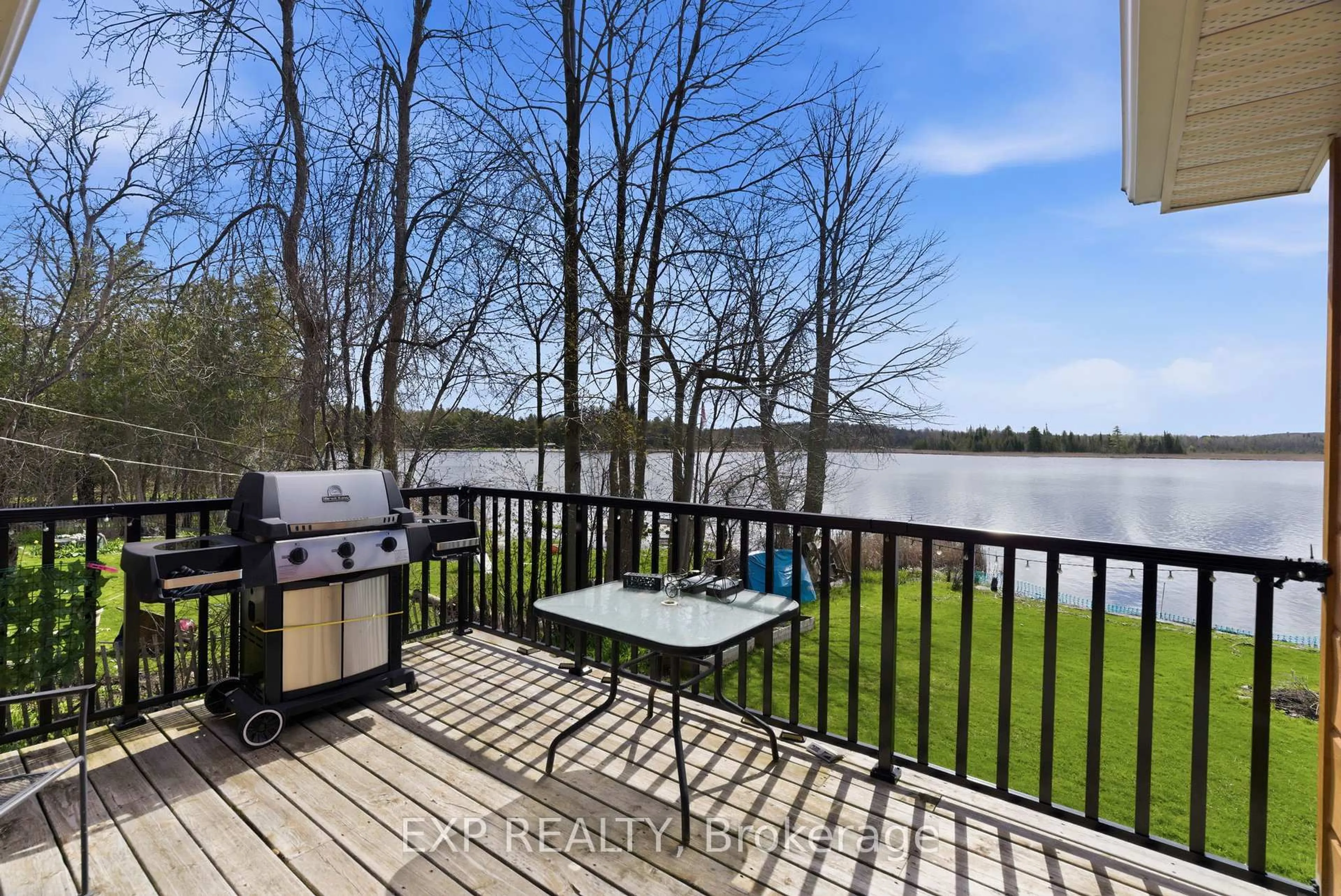 Patio, water/lake/river/ocean view for 38 Cowans Cres, Kawartha Lakes Ontario K0L 2W0